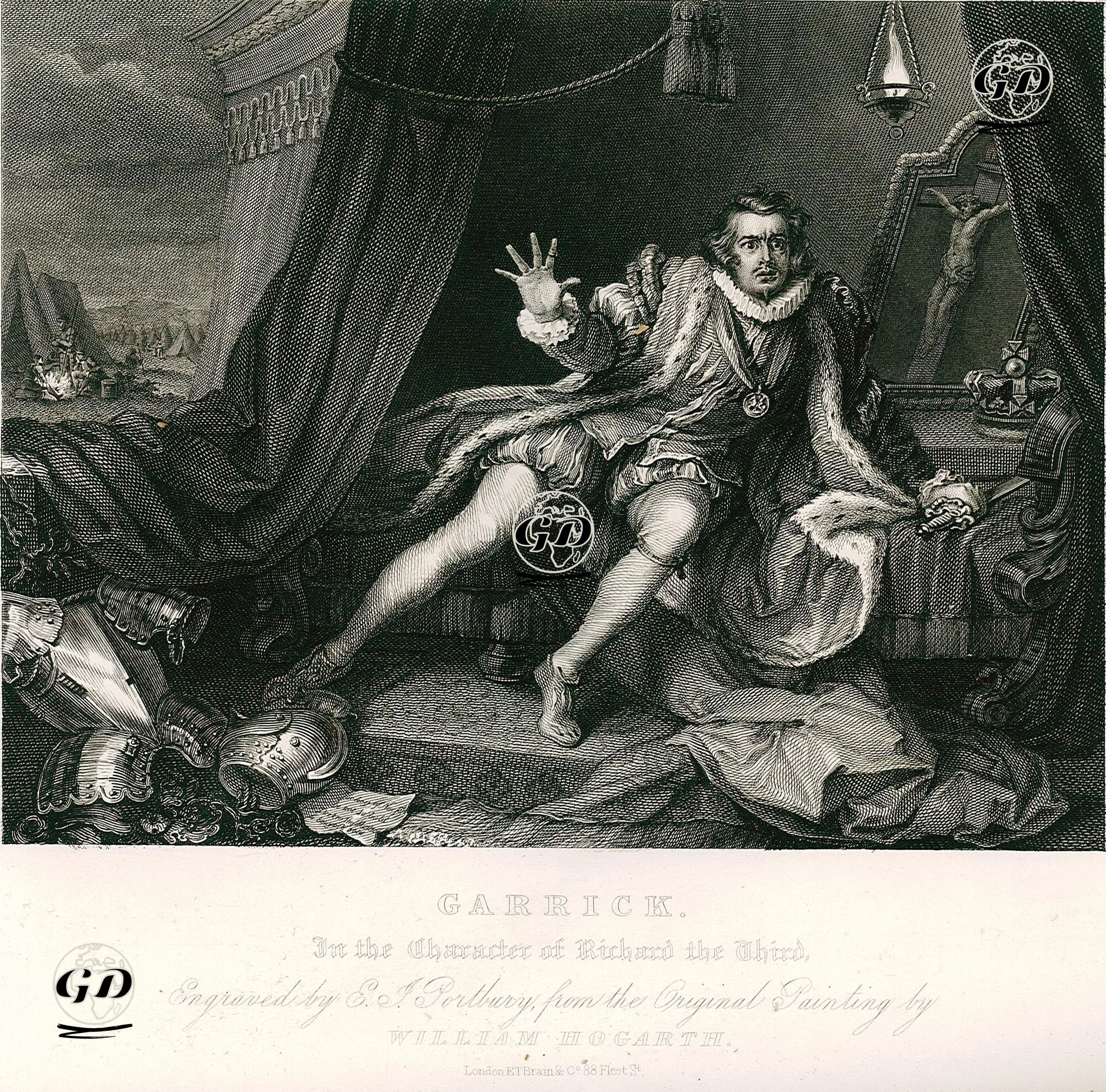 Garrick In The Character Of The Richard The Third - William Hogarth (1697-1764) - 1833