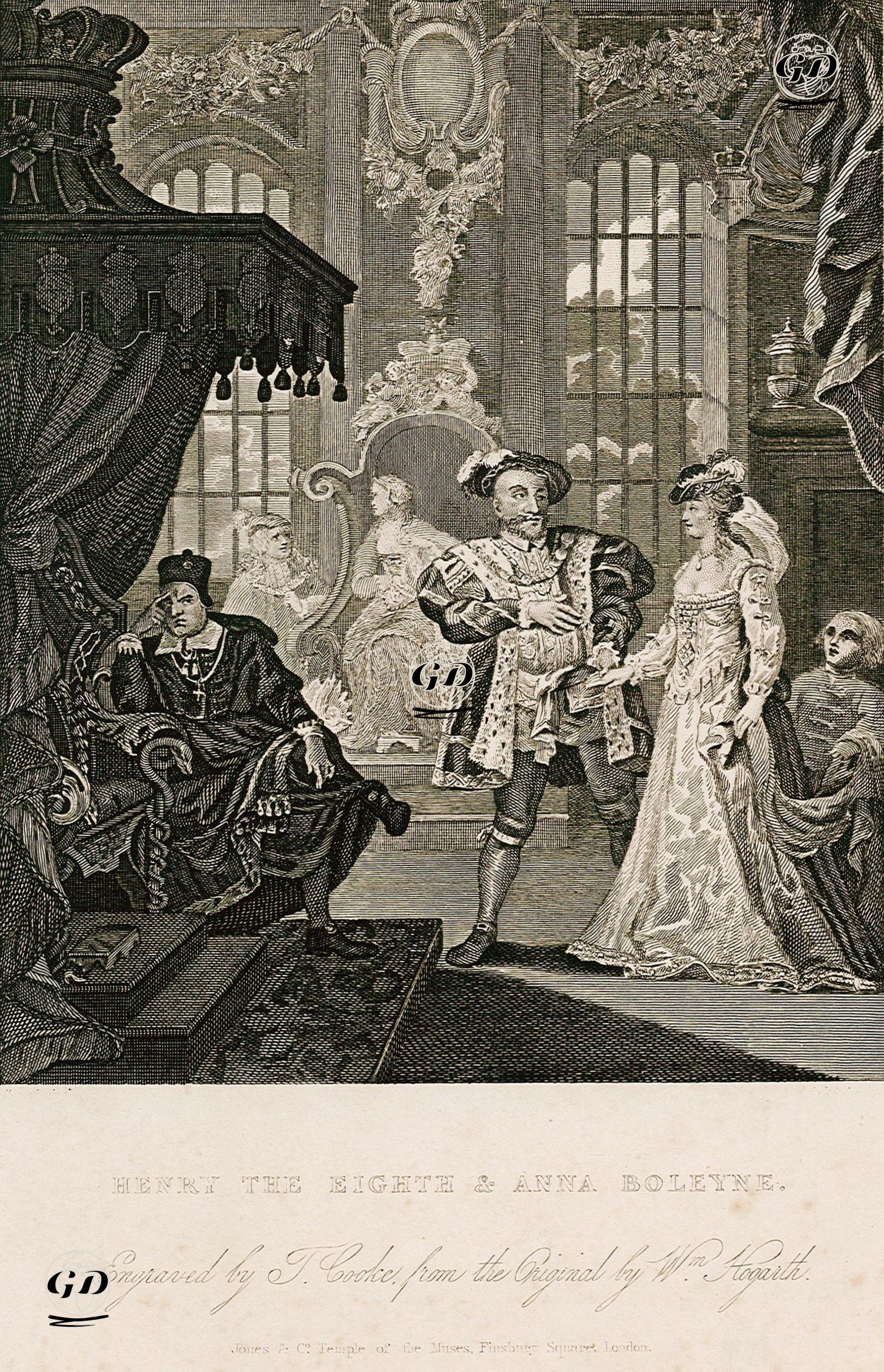 Henry The Eight & Anna Boleyne - William Hogarth (1697-1764) - 1833
