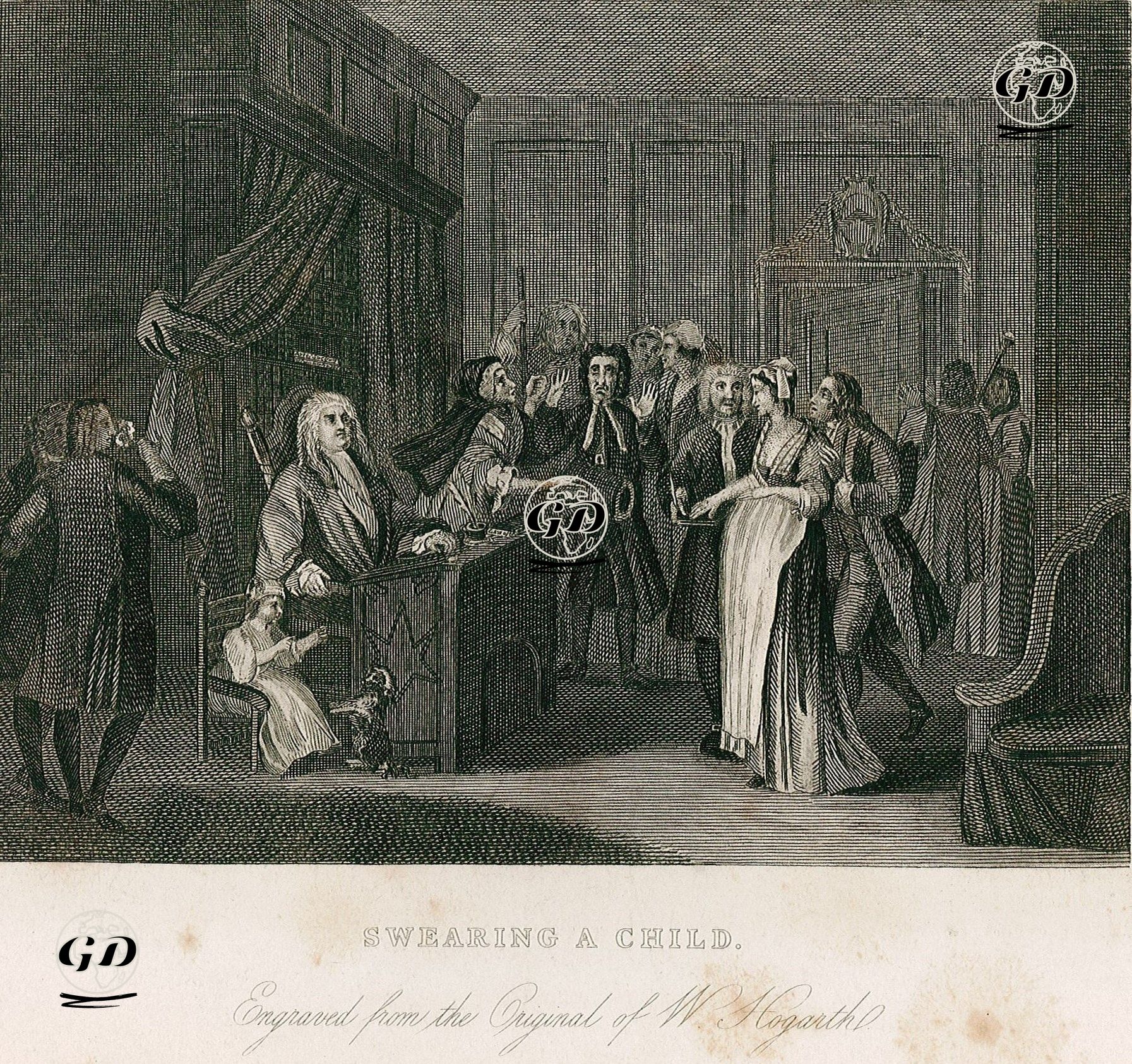 Swearing Child - William Hogarth (1697-1764) - 1870