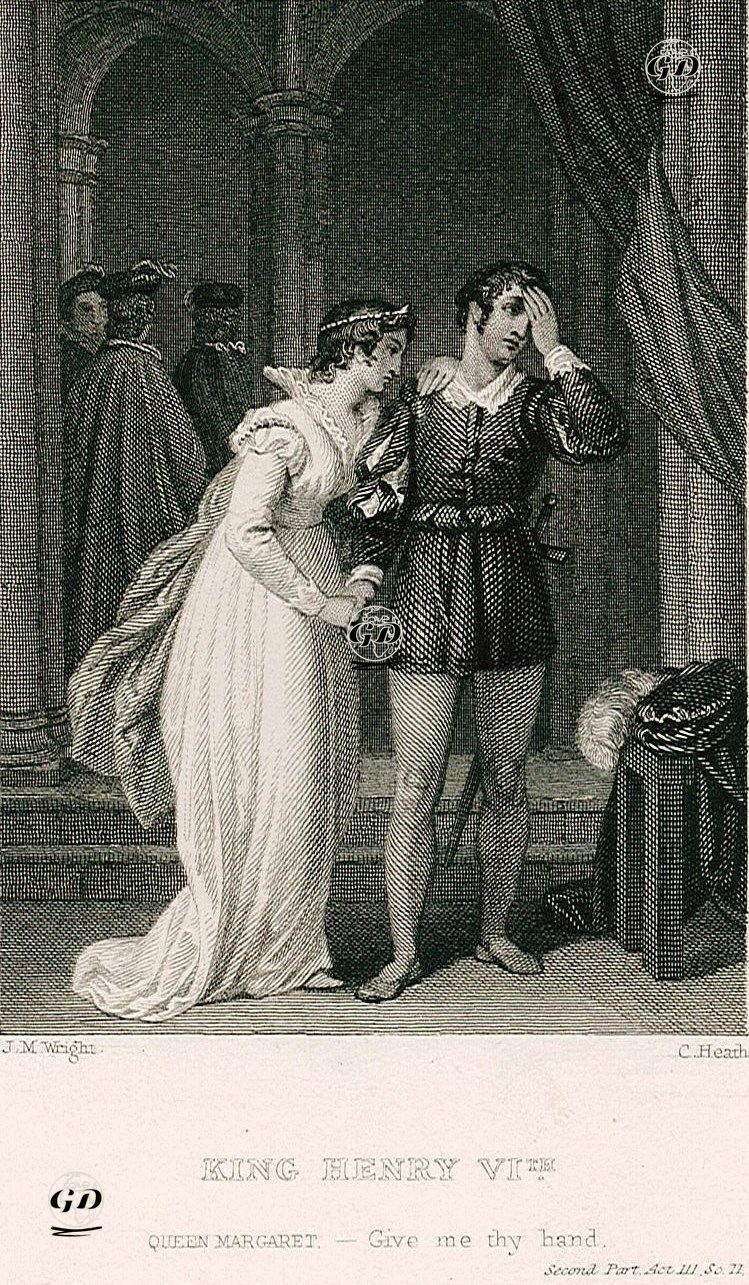 King Henry Vl. (Queen Margaret:Give Me Thy Hand), Second Part Act. lll Sc. ll  - John Masey Wright (1777-1866) - 1830's