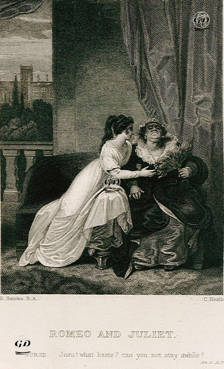 Romeo And Juliet (Nurse:Jesu! What Haste? Can You Not Stay Awhile?), Act. ll Sc. V - Robert Smirke (1752-1845) - 1830's