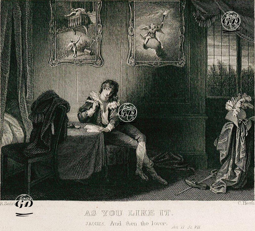 As You Like It (Jaques:And Then The Lover), Act. ll Sc. Vll   - Robert Smirke (1752-1845) - 1830's