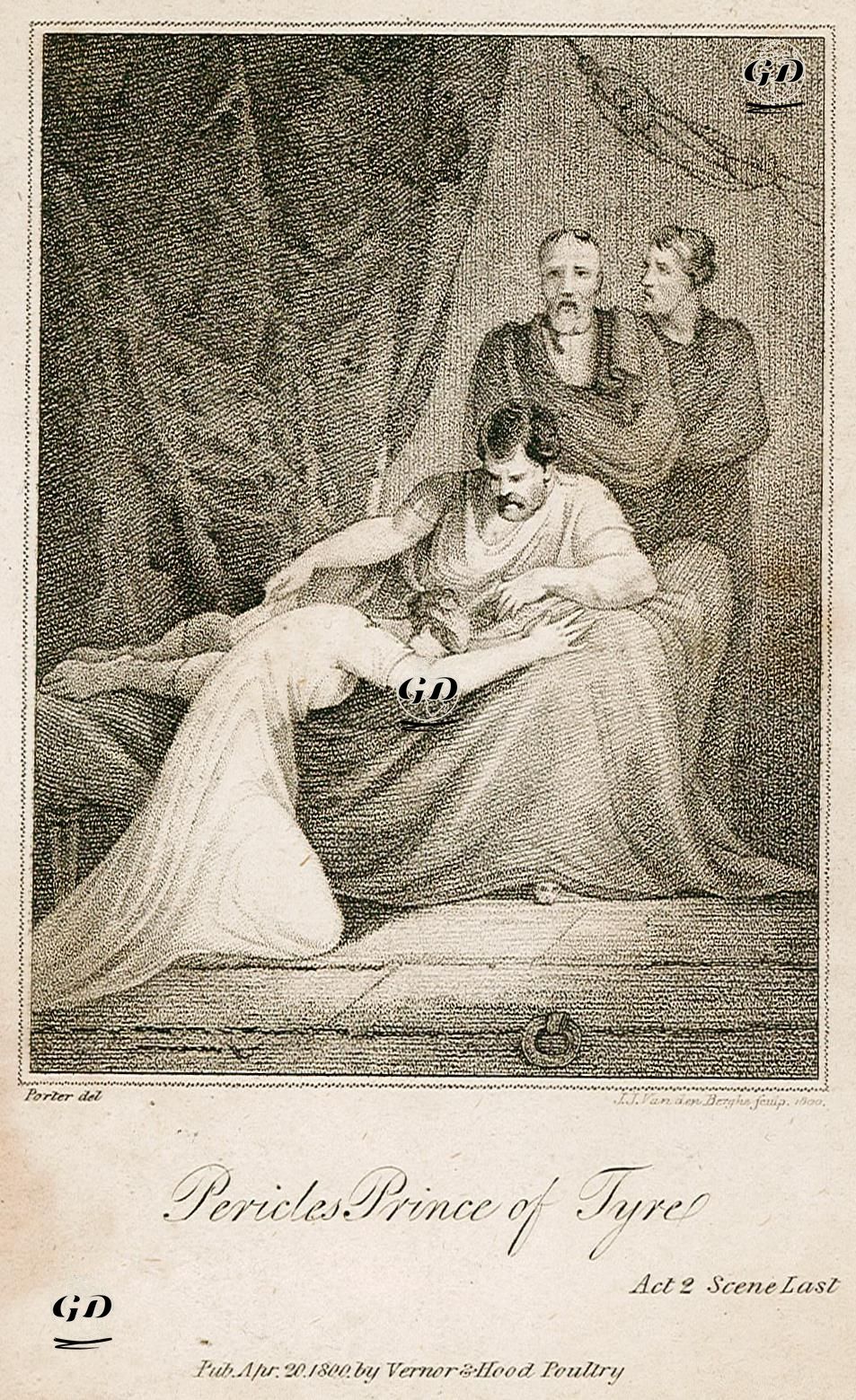 Pericles, Prince Of Tyre, Act 2 Scene Last  - Robert Ker Porter (1777-1842) - 1800