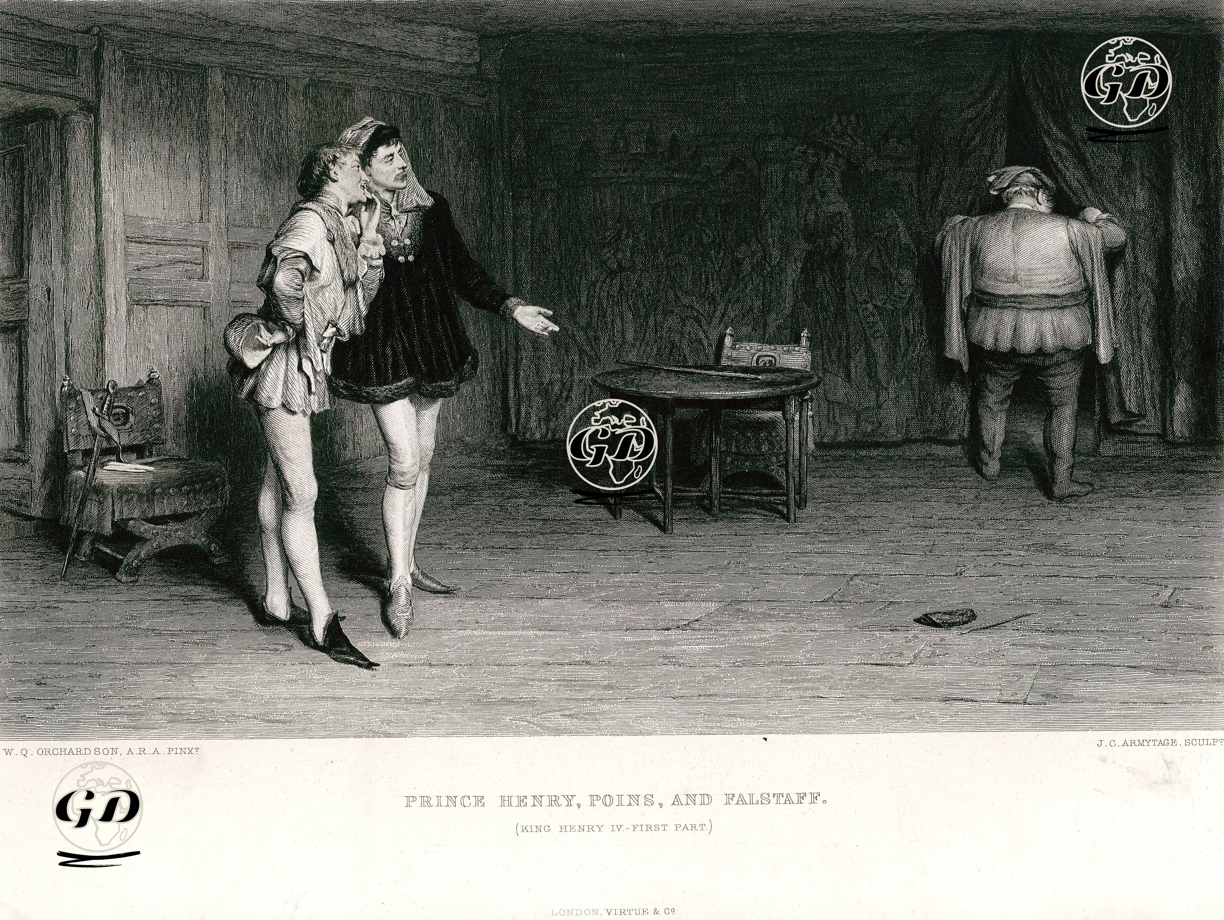 Prince Henry, Poins, And Palstaff, First Part Act 2 Sc. 5The History Of Henry IV.) - William Quiller Orchardson (1832-1910) - 1873