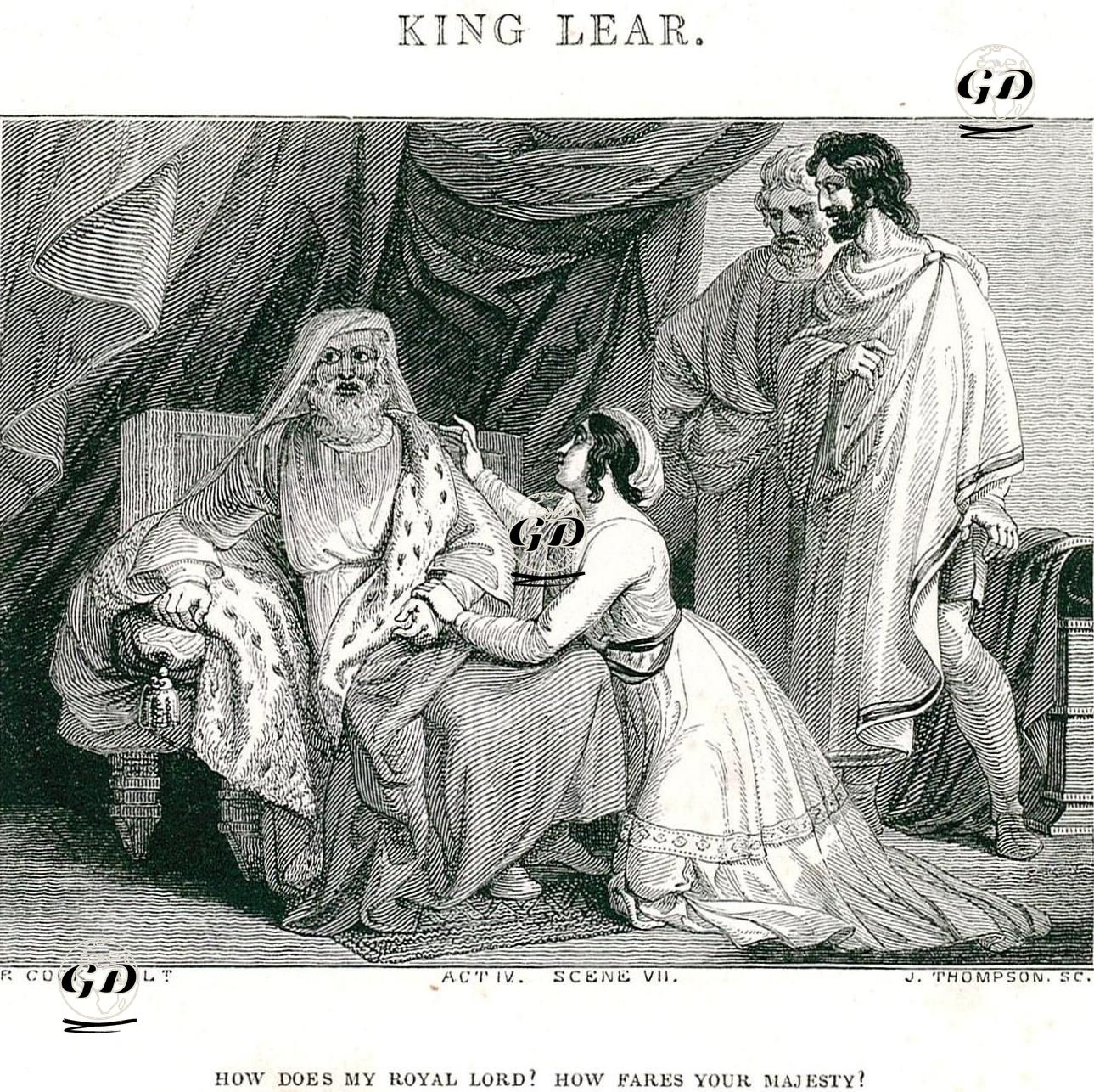 King Lear, Act lV. Scene Vll.  - R.Cook - 1870's