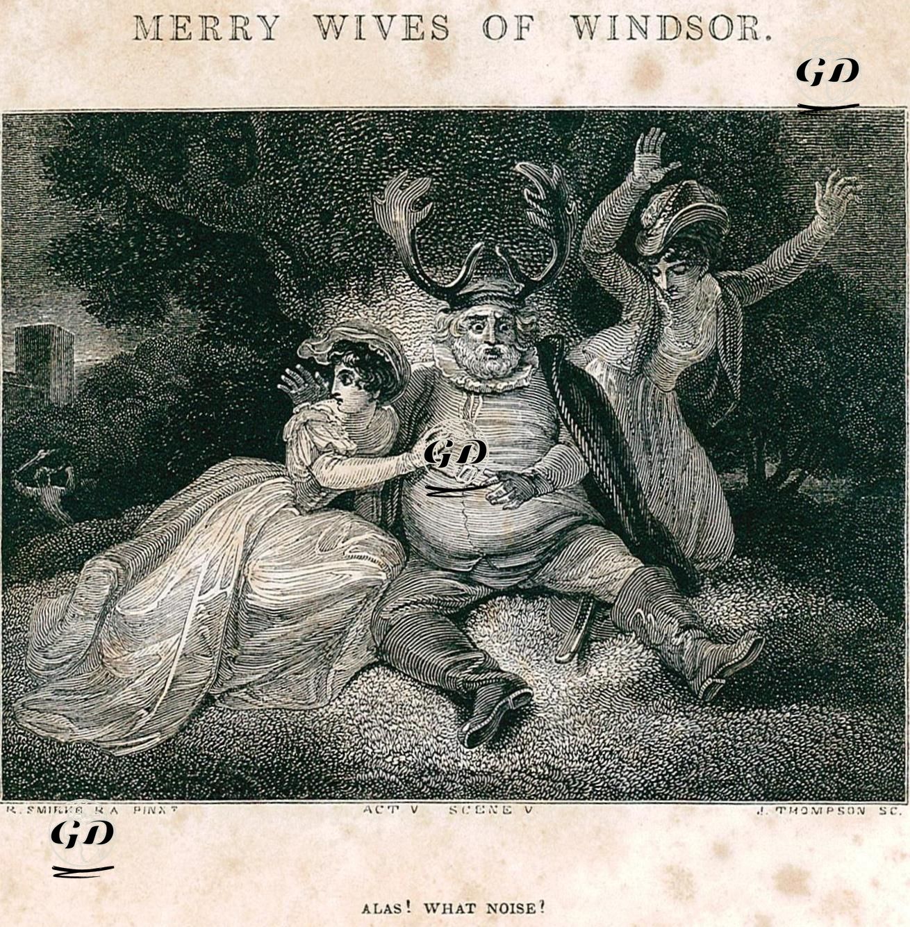 Merry Wives Of  Windsor, Act V Scene V - Robert Smirke (1752-1845) - 1870's