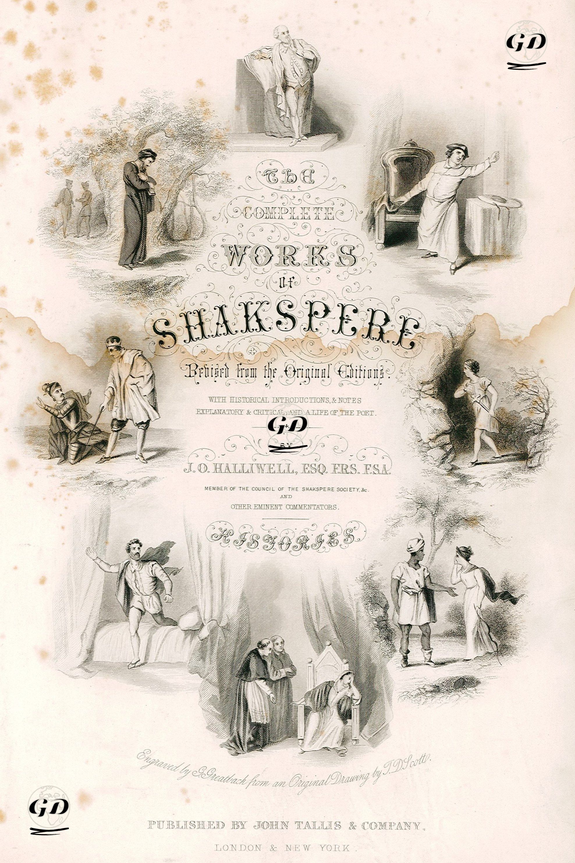 The Complete Works Of Shakspere - T.D.Scott - 1850