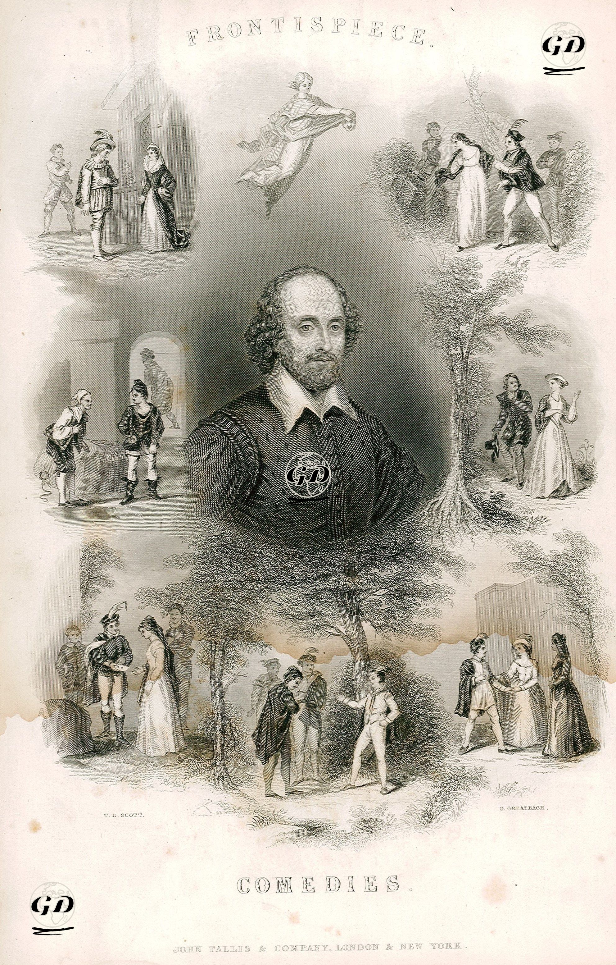 William Shakespeare-Comedies - T.D.Scott - 1850
