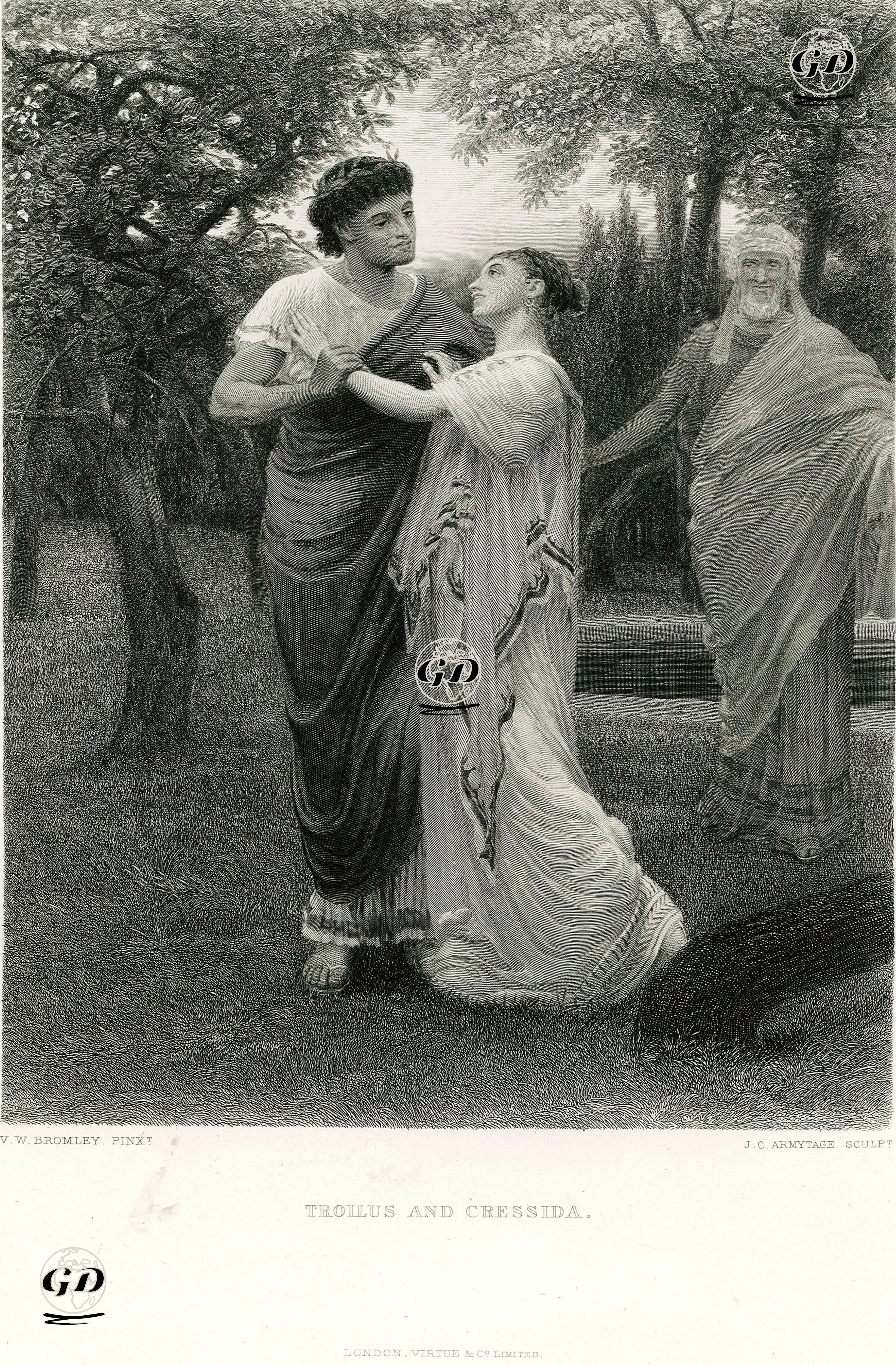Troilus And Cressida  - Valentine Walter Bromley (1848-1877) - 1870-1876
