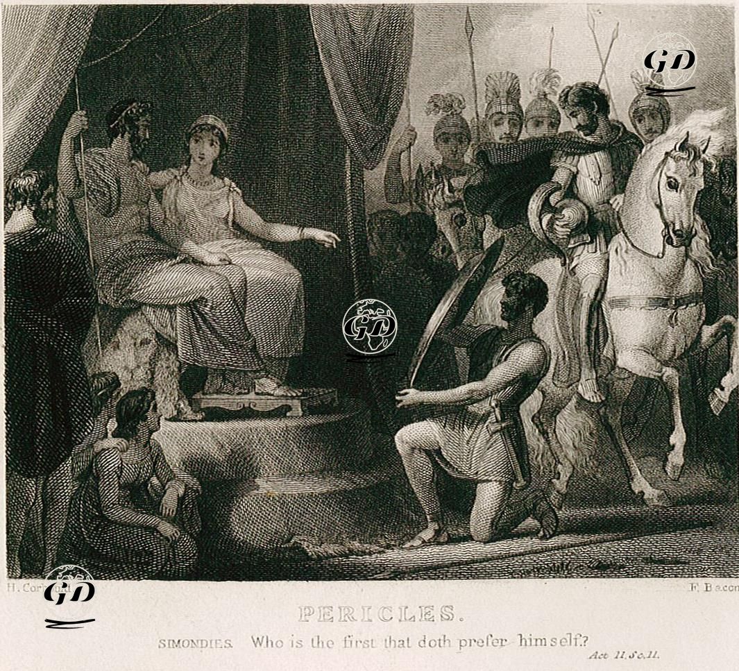 Pericles (Simondies:Who Is The First That Doth Prefer Himself?), Act 11 S.c 11  - Henry Corbould (1787-1844) - 1830's
