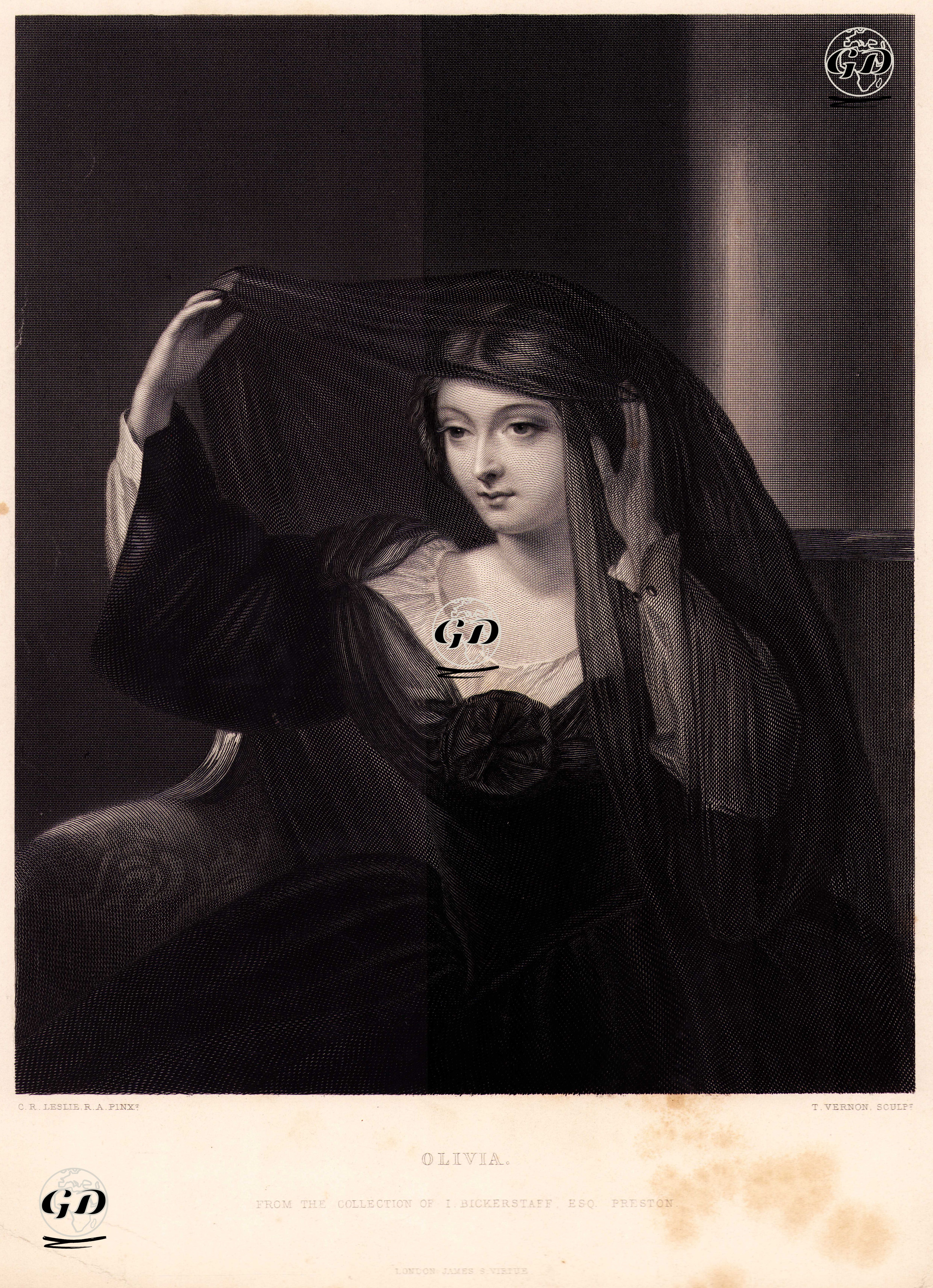 Olivia (Twelfth Night) - Charles Robert Leslie (1794 -1859) - 1863