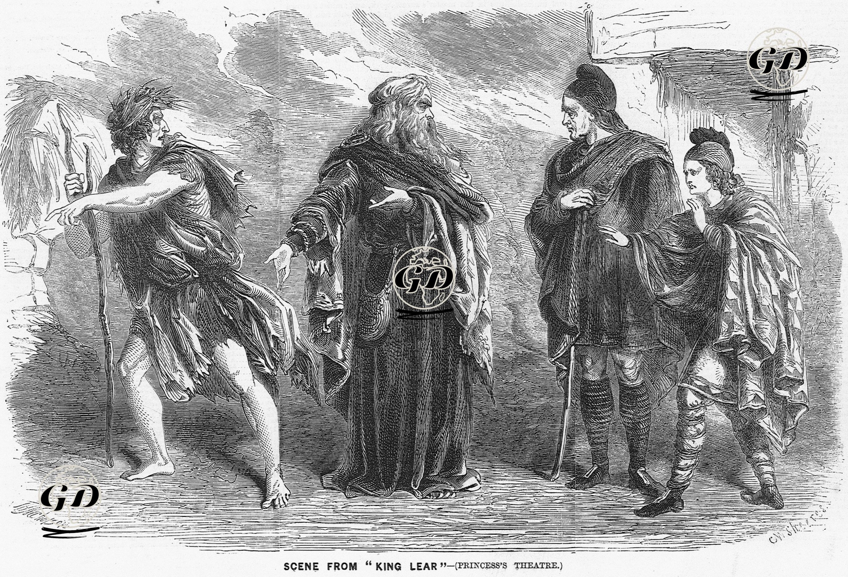 Scene From King Lear(Princess's Theatre) -  - 1858
