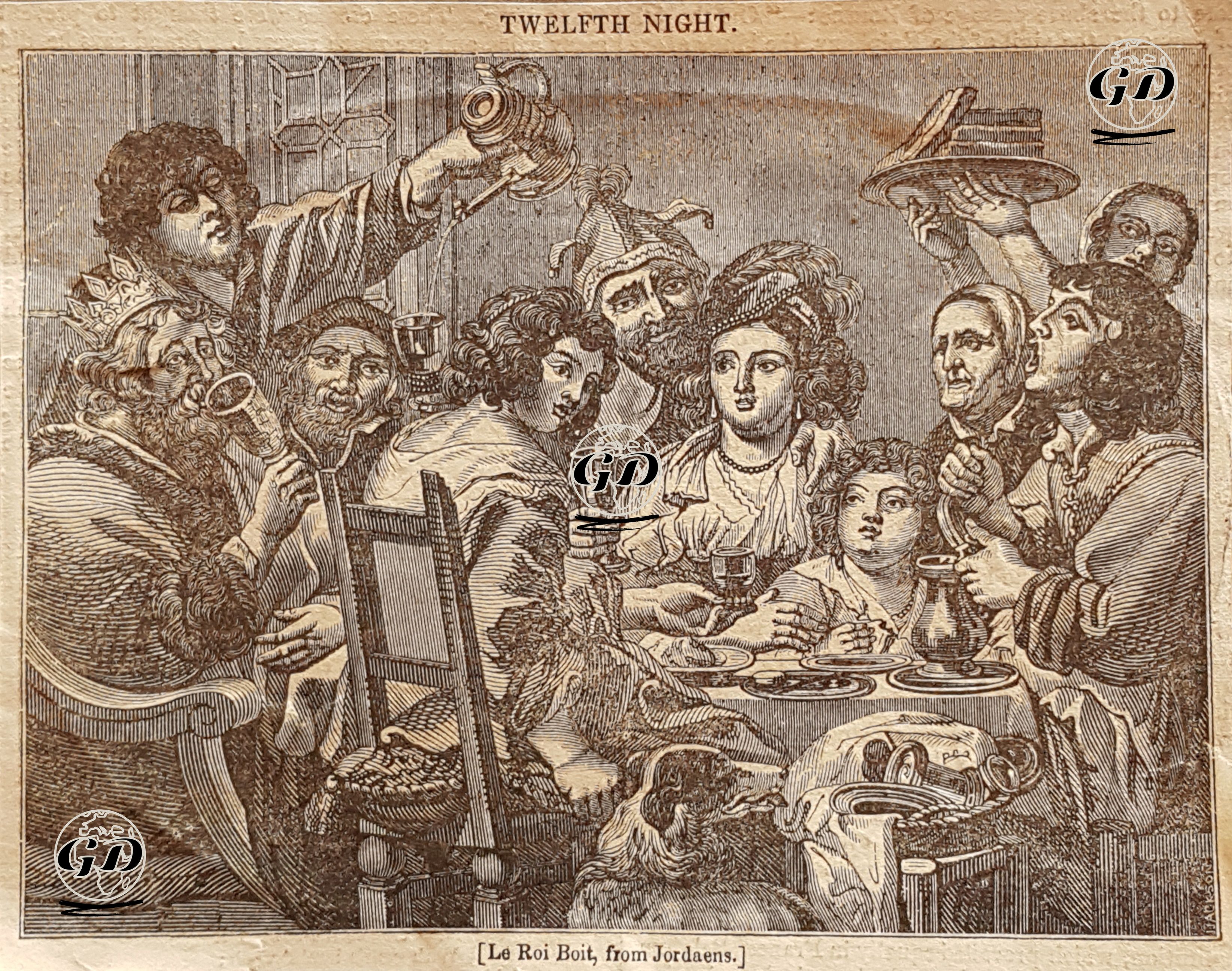 Le Roi Boit (Twelfth Night) -  - 1860's
