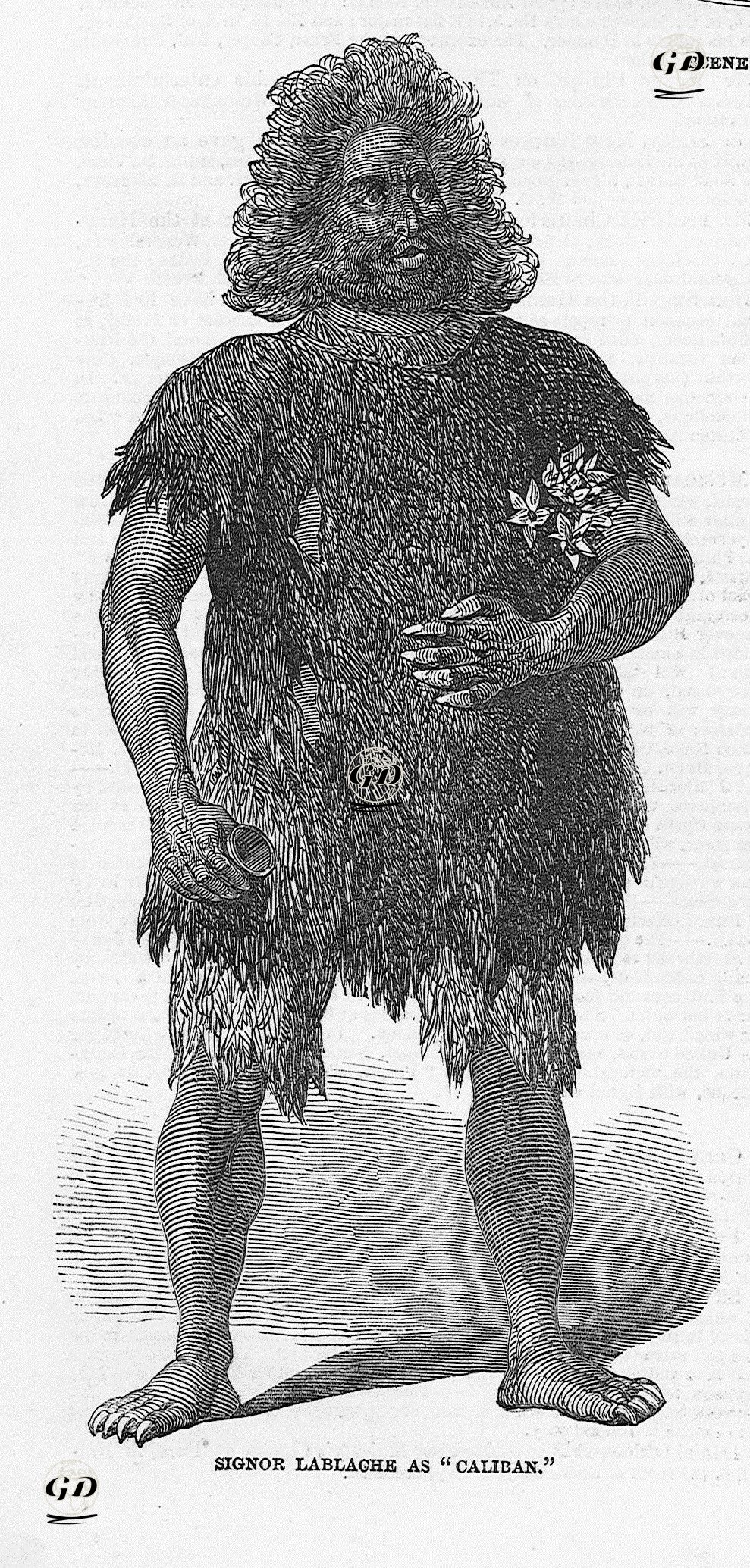 Signor Lablache As "Caliban"  (La Tempesta) -  - 1850