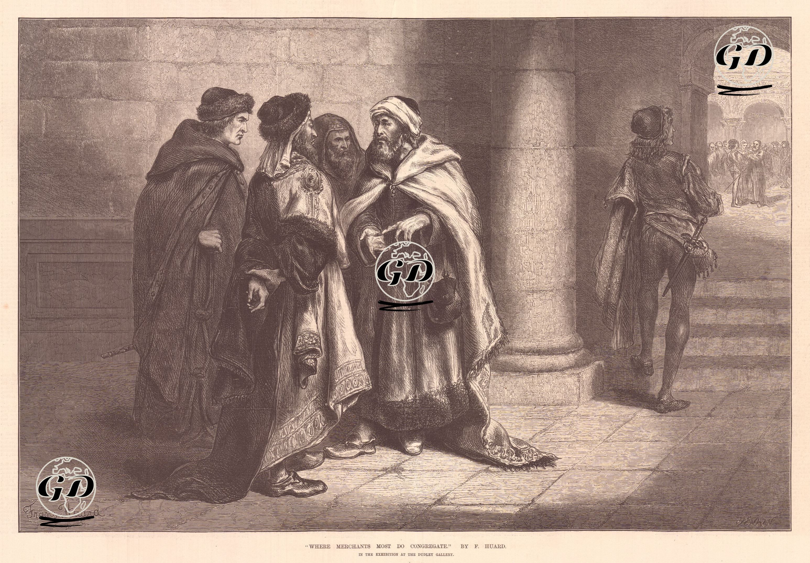 Where Merchants Most Do Congregate (The Merchant Of Venice) - Frams Huard - 1875