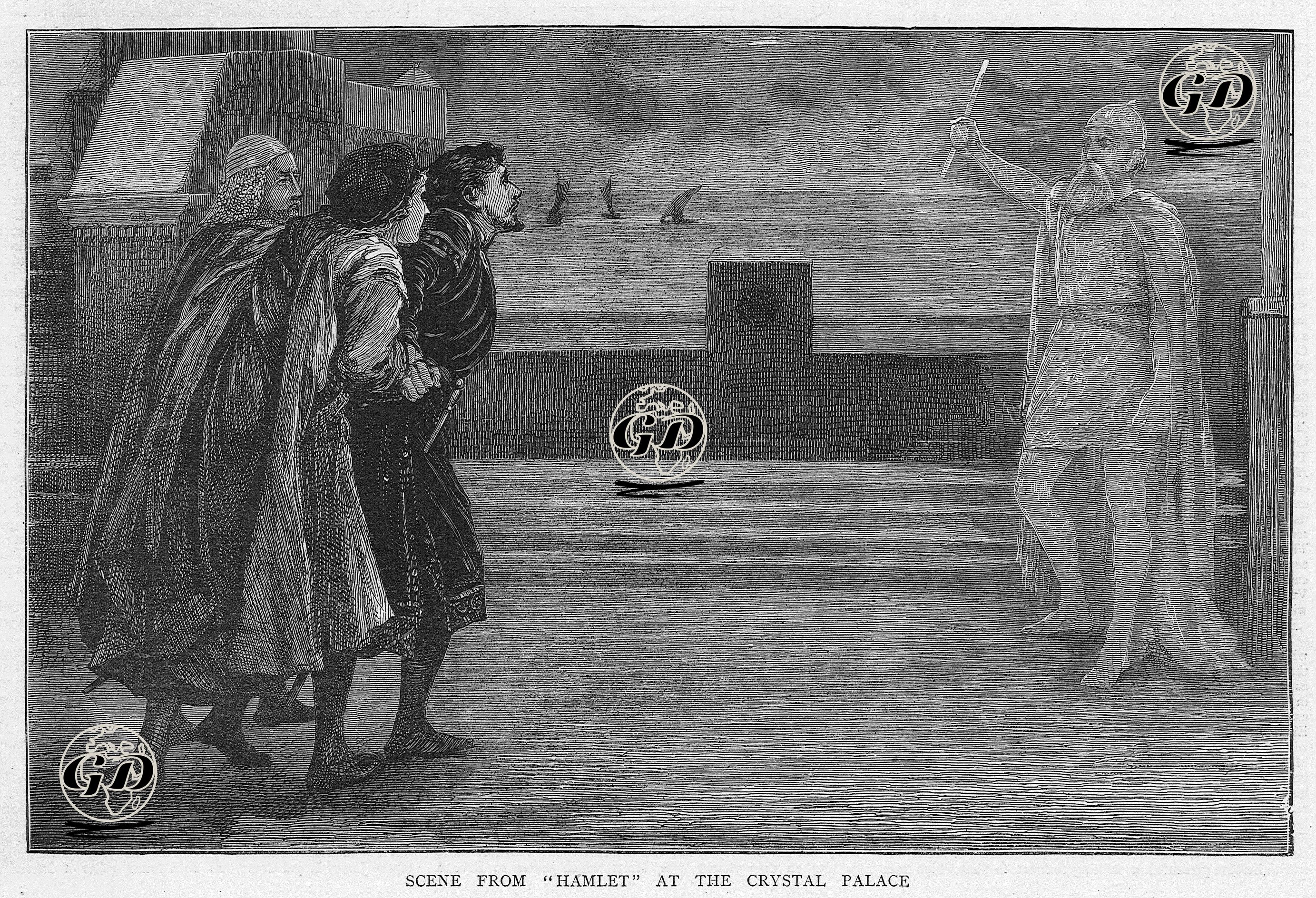 Scene From "Hamlet" At The Crystal Palace -  - 1873