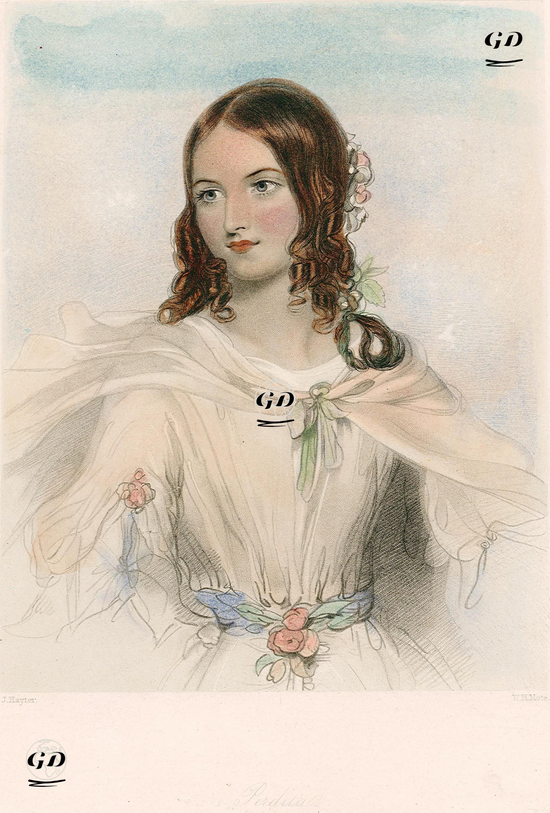 Perdita, Act IV. Scene III. (The Winter's Tale) - John Hayter (1800-1895) - 1849
