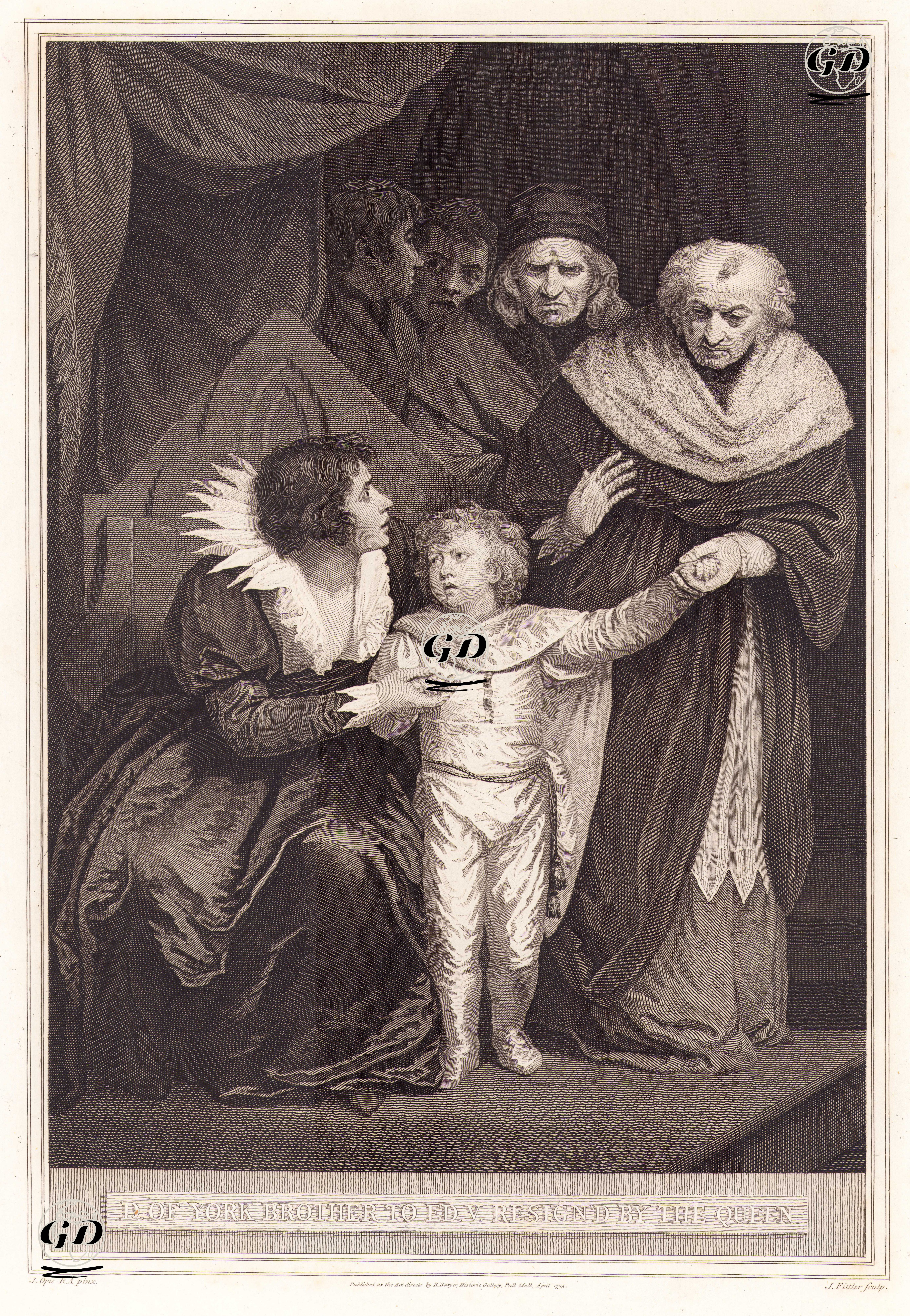 D. Of York Brother To Ed.V.Resign'd By The Queen, Act II.Scene 4.(The Tragedy Of King Richard III.) - John Opie (1761-1807) - 1795