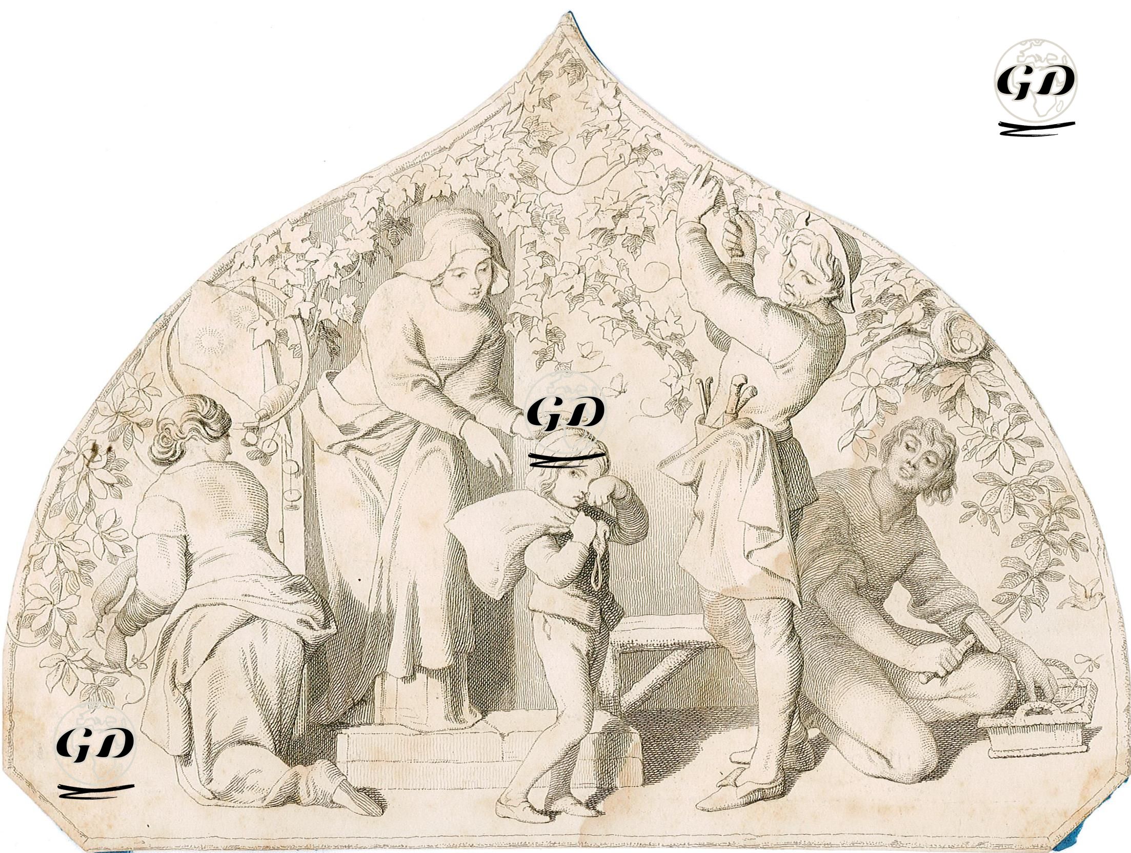 The School-Boy (The Seven Ages of Man), Act II Sc. VII (As You Like İt)  - Daniel Maclise (1806-1870) - 1850