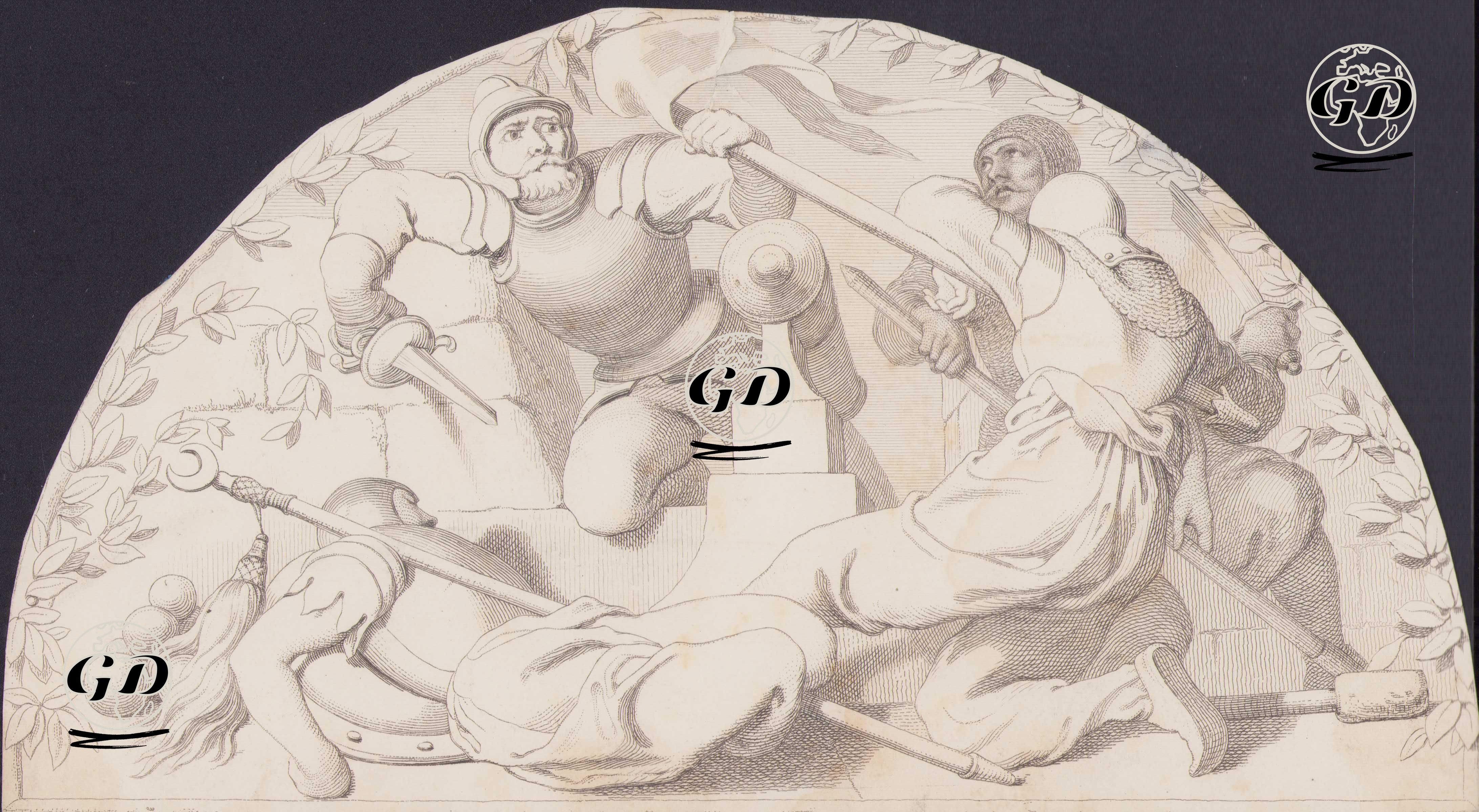 The Soldier (The Seven Ages of Man), Act II Sc. VII (As You Like İt)  - Daniel Maclise (1806-1870) - 1850