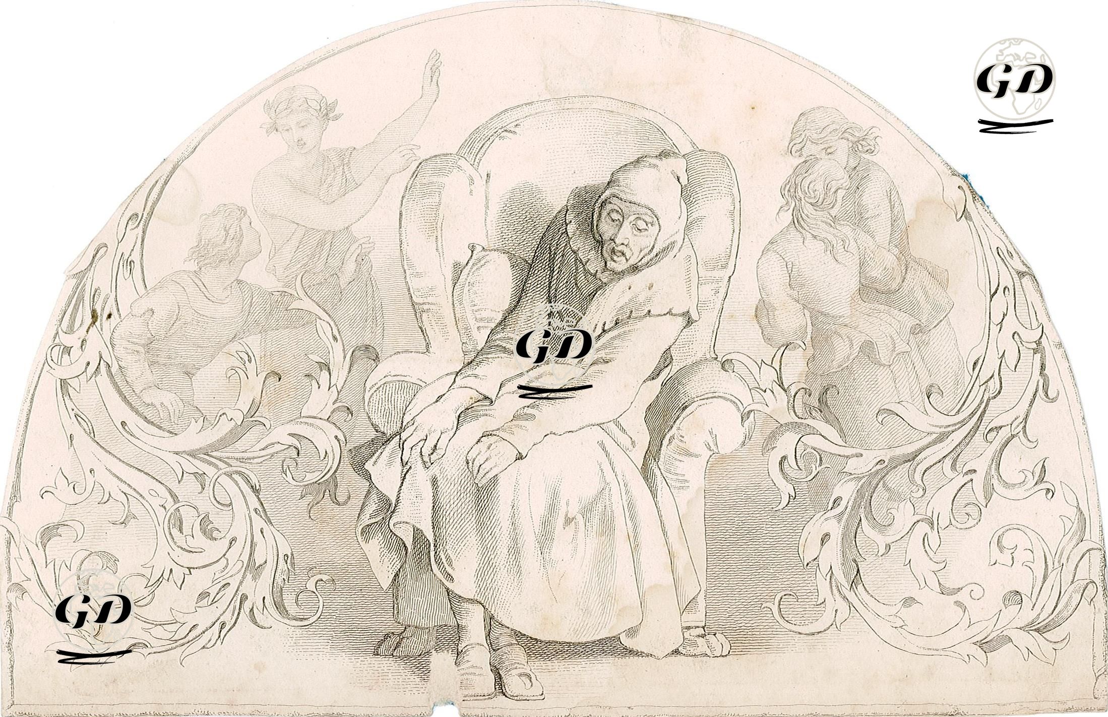 Second Childhood or Extreme Old Age (The Seven Ages of Man), Act II Sc. VII (As You Like İt)  - Daniel Maclise (1806-1870) - 1850