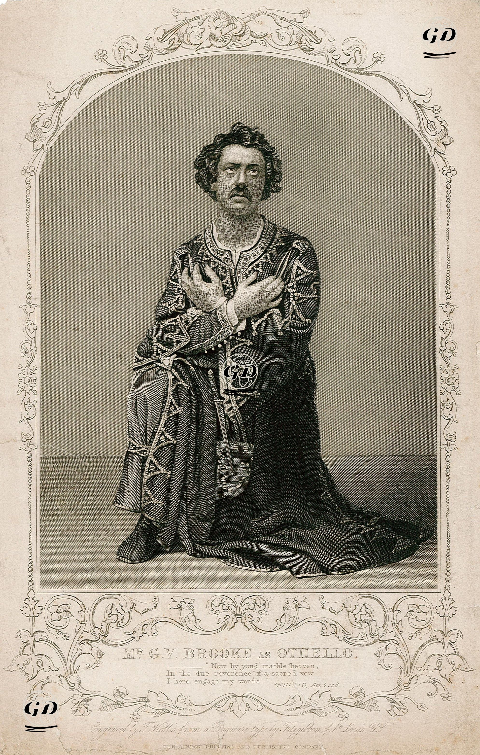 Mr. G.V. Brooke As Othello, Act 3 Sc. 3(Othello)   -  - 1850