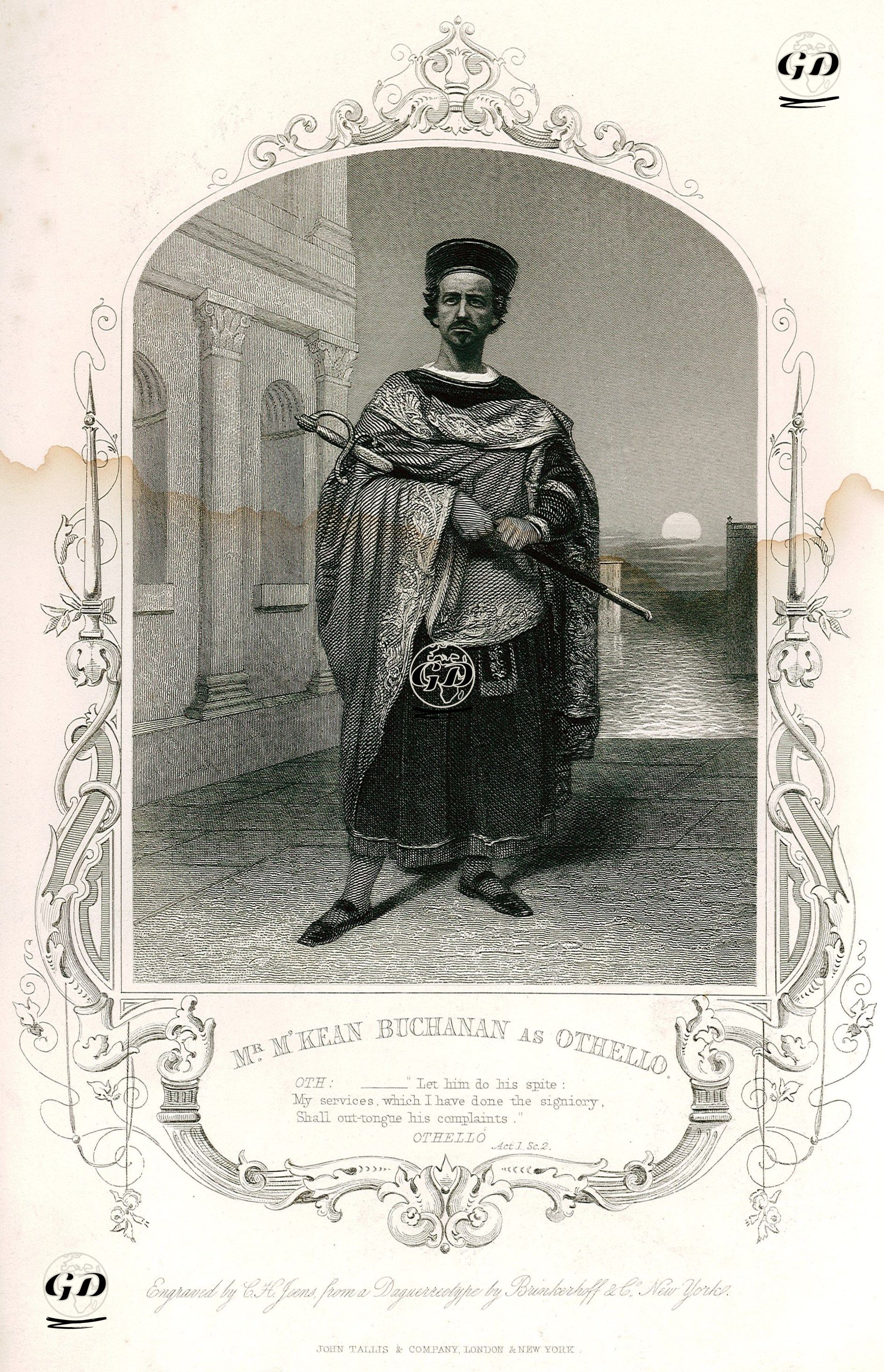 Mr. M'Kean Buchanan As Othello, Act. 1 Sc. 2(Othello)   -  - 1850