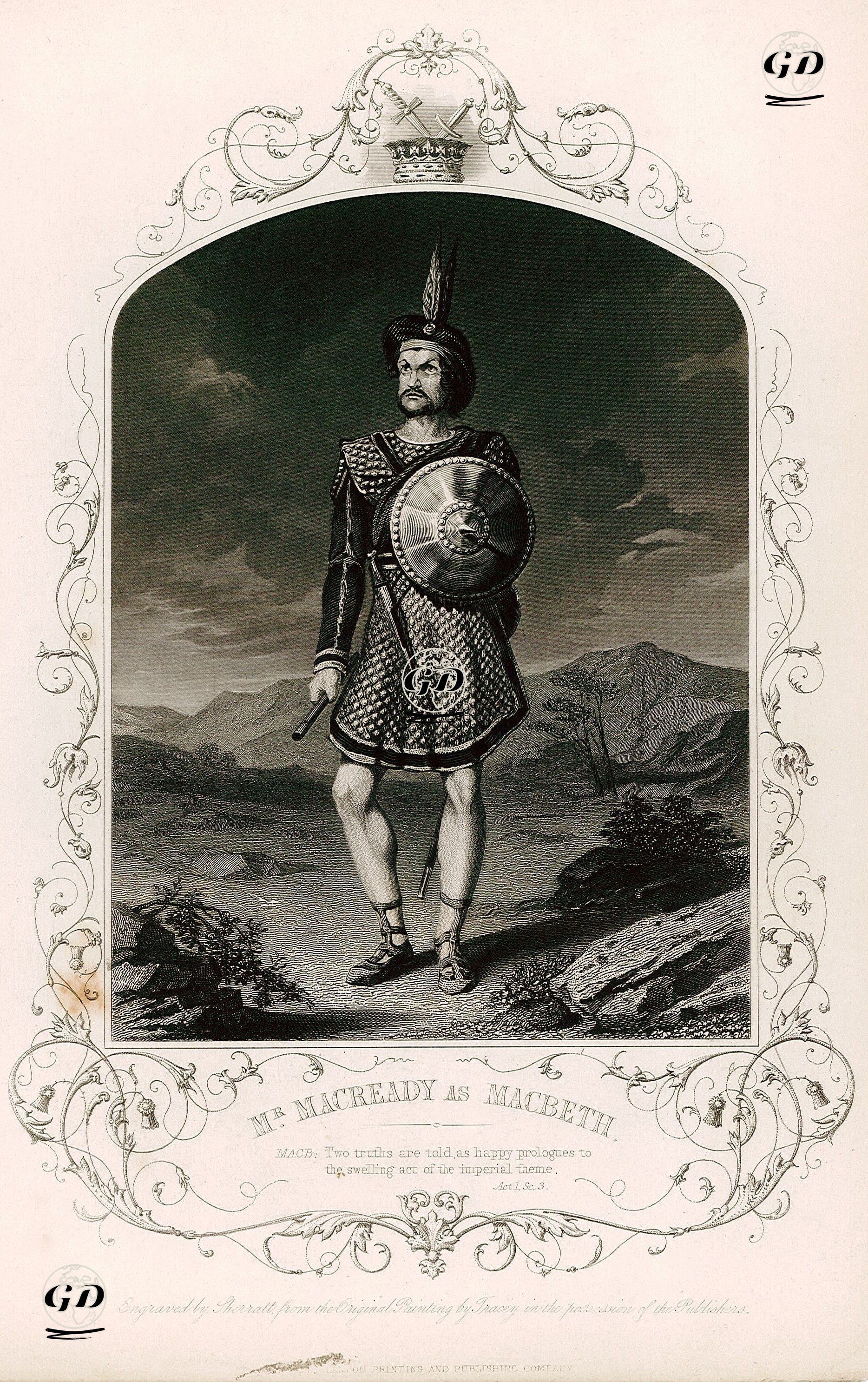 Mr. Macready As Macbeth, Act. 1 Sc. 3(Macbeth)  - Tracey - 1850