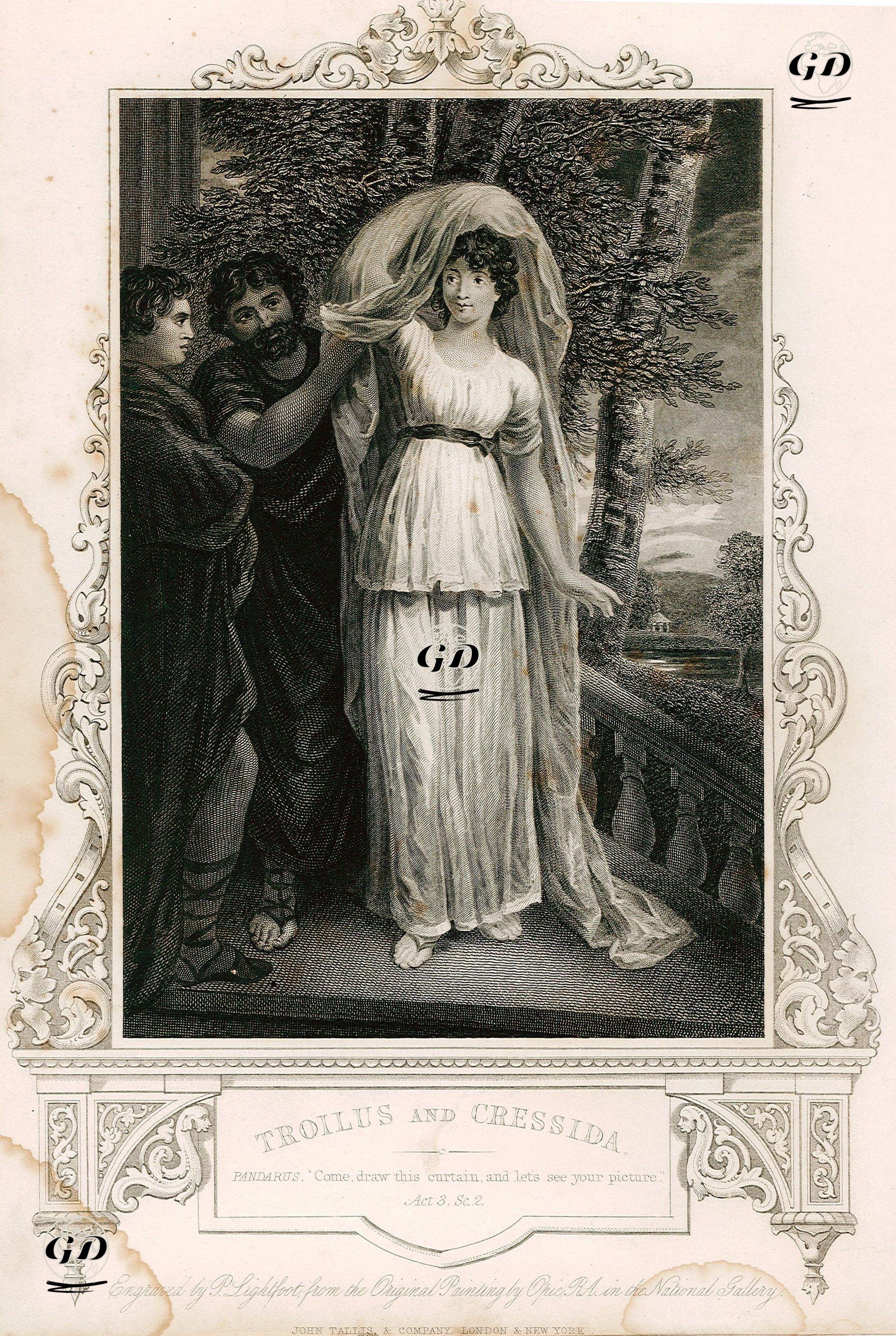 Troilus And Cressida(Pandarus), Act.3 Sc.2  - Opie - 1850's