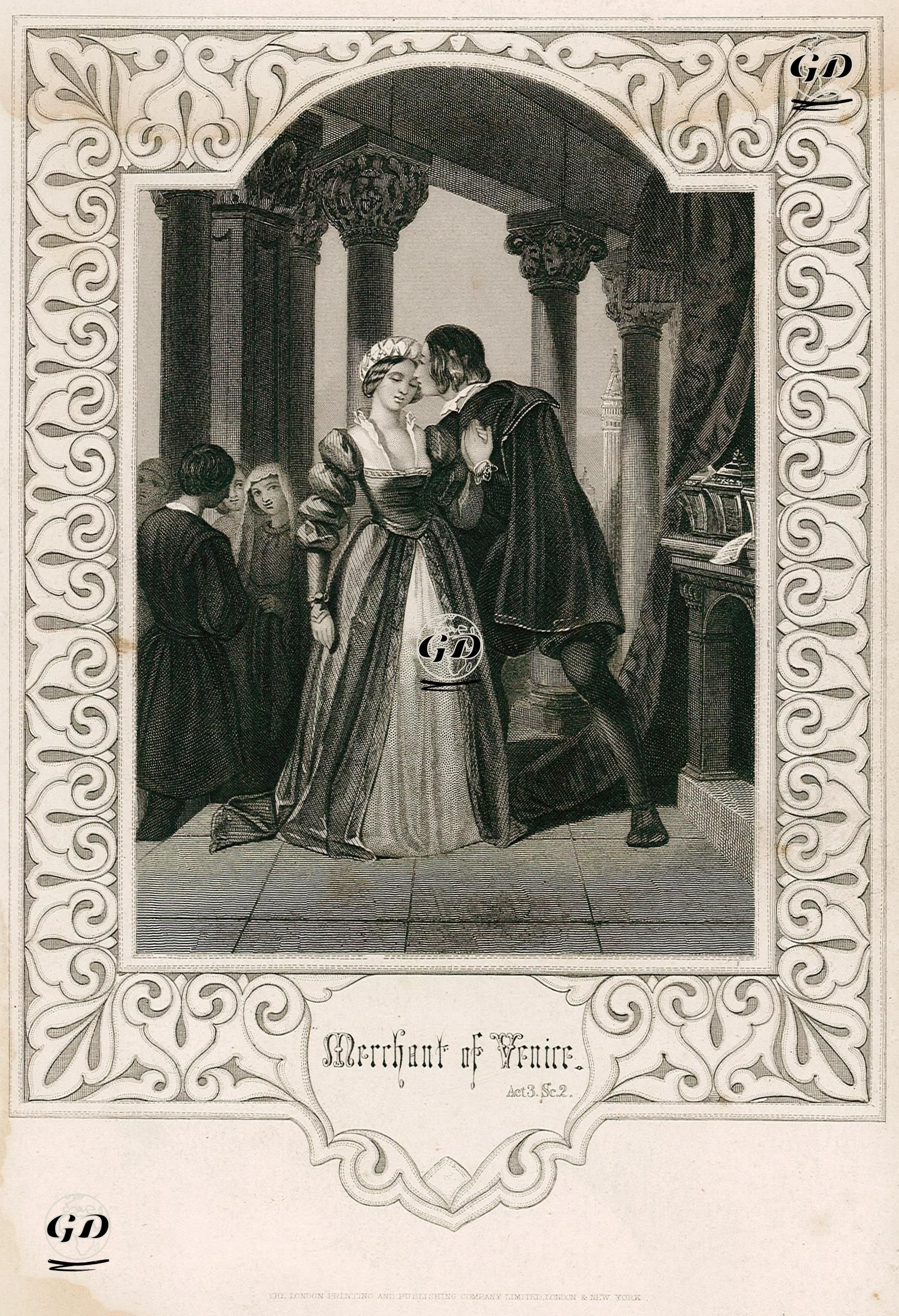Merchant Of Venice, Act. 3 Sc.2  -  - 1850's