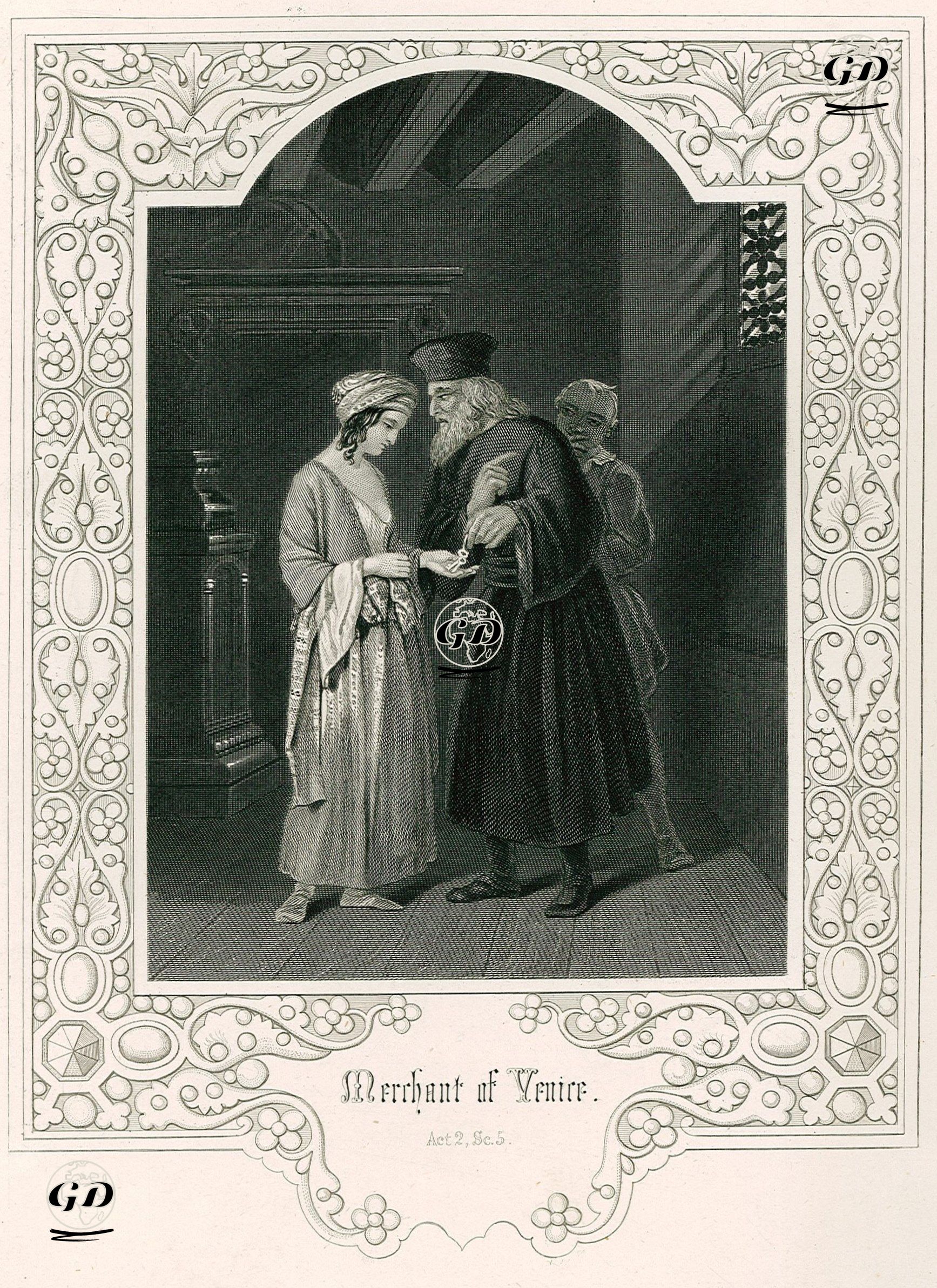 Merchant Of Venice, Act 2 Sc.5  -  - 1890