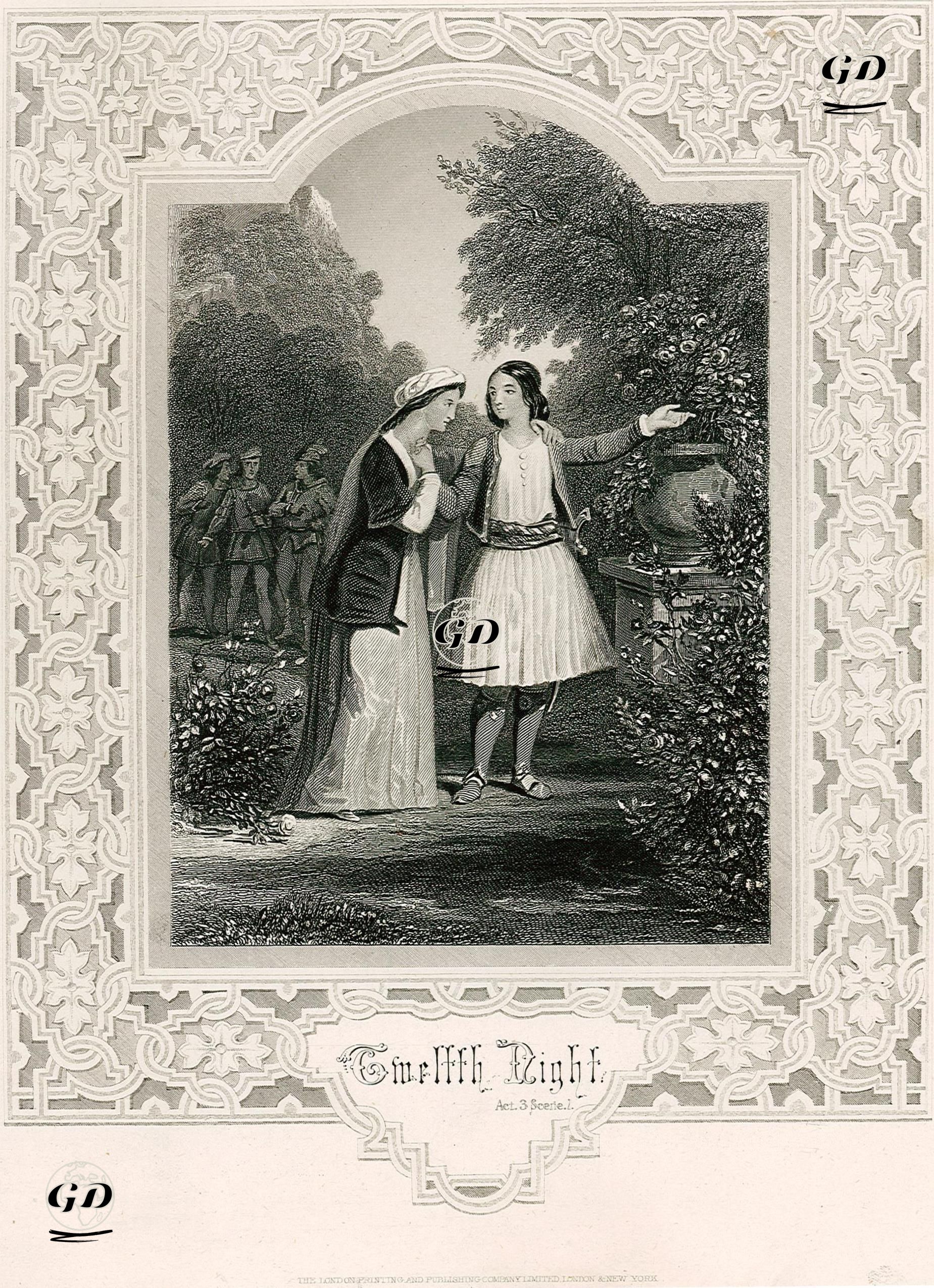 Twelfth Night, Act 3 Scene 1  -  - 1850's