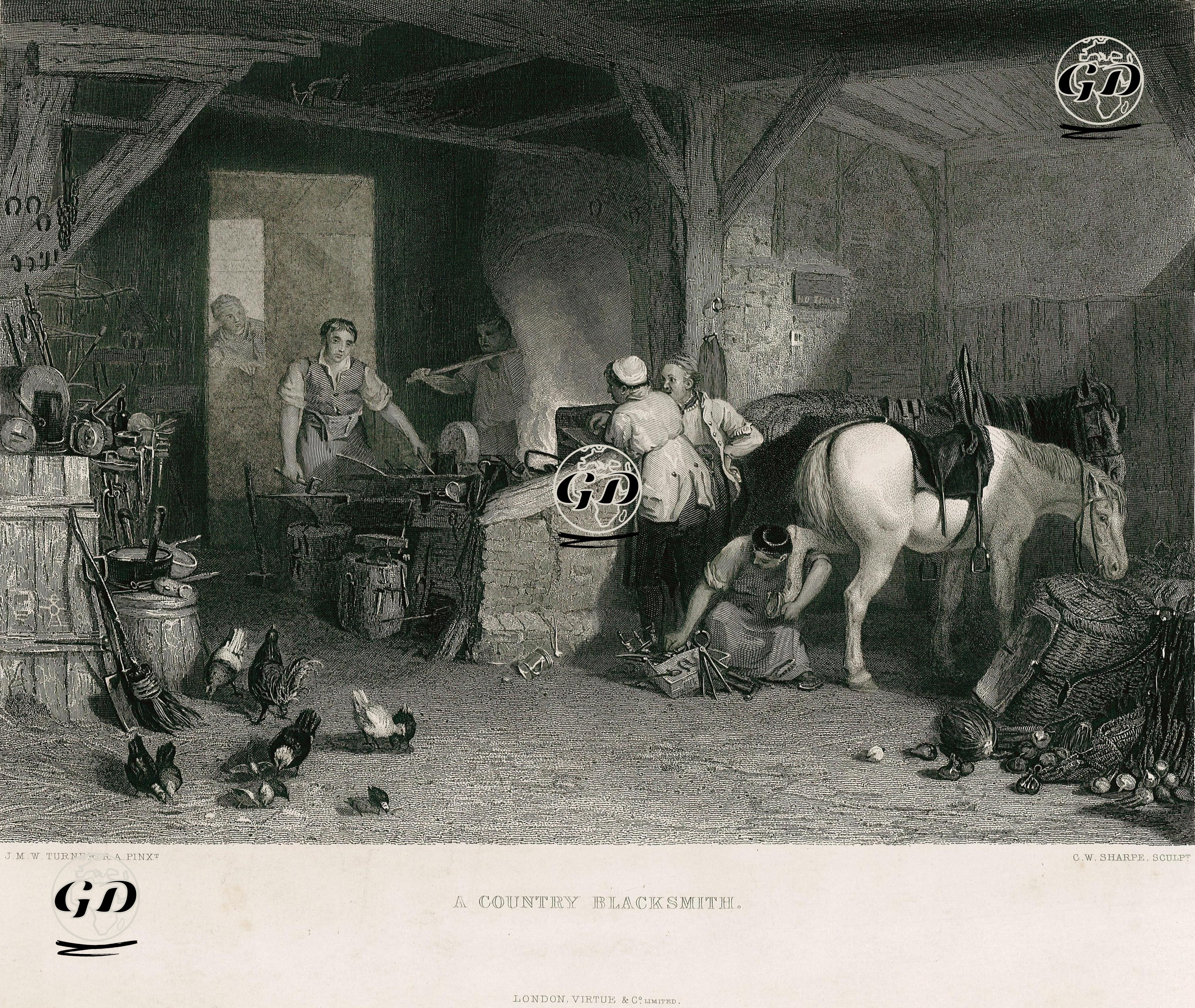 Taşra Nalbantcısı - Joseph Mallord William Turner (1775-1851) - 1870