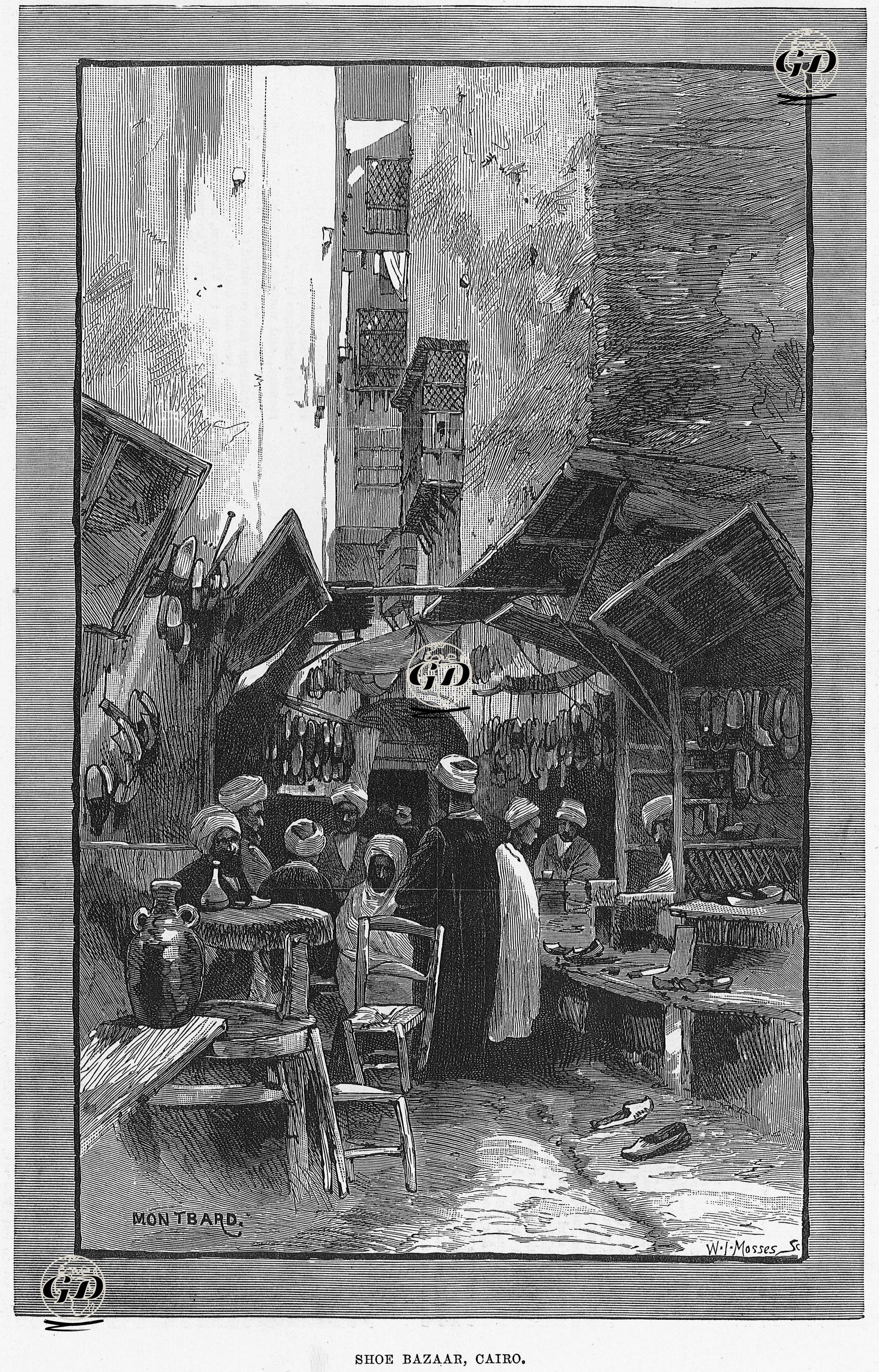 Kahirede Ayakkabı Pazarı -  - 1882