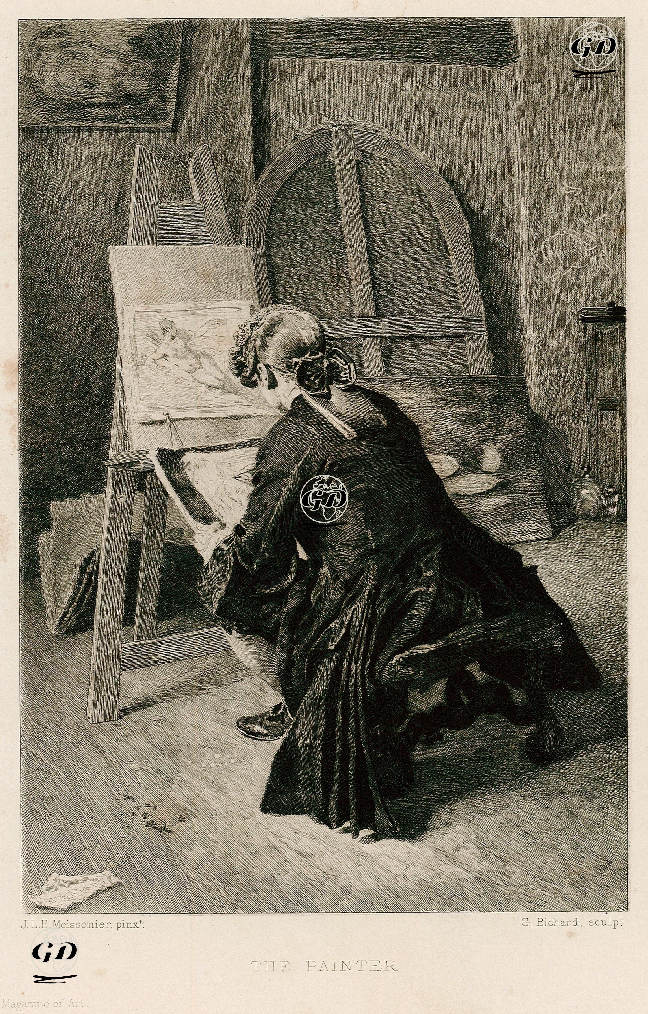 Ressam - Jean-Louis-Ernest Meissonier (1815-1891) - 1889