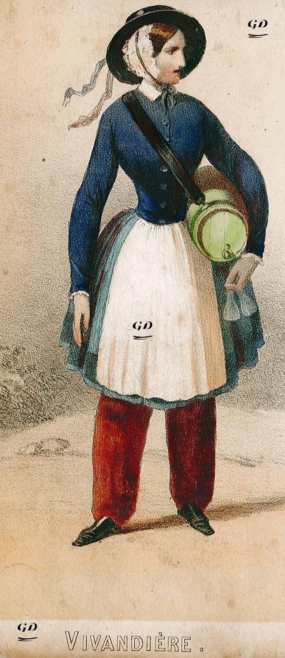 Fransız Askerlerine Mal Veya İçki Satan Kadın -  - 1855-1856