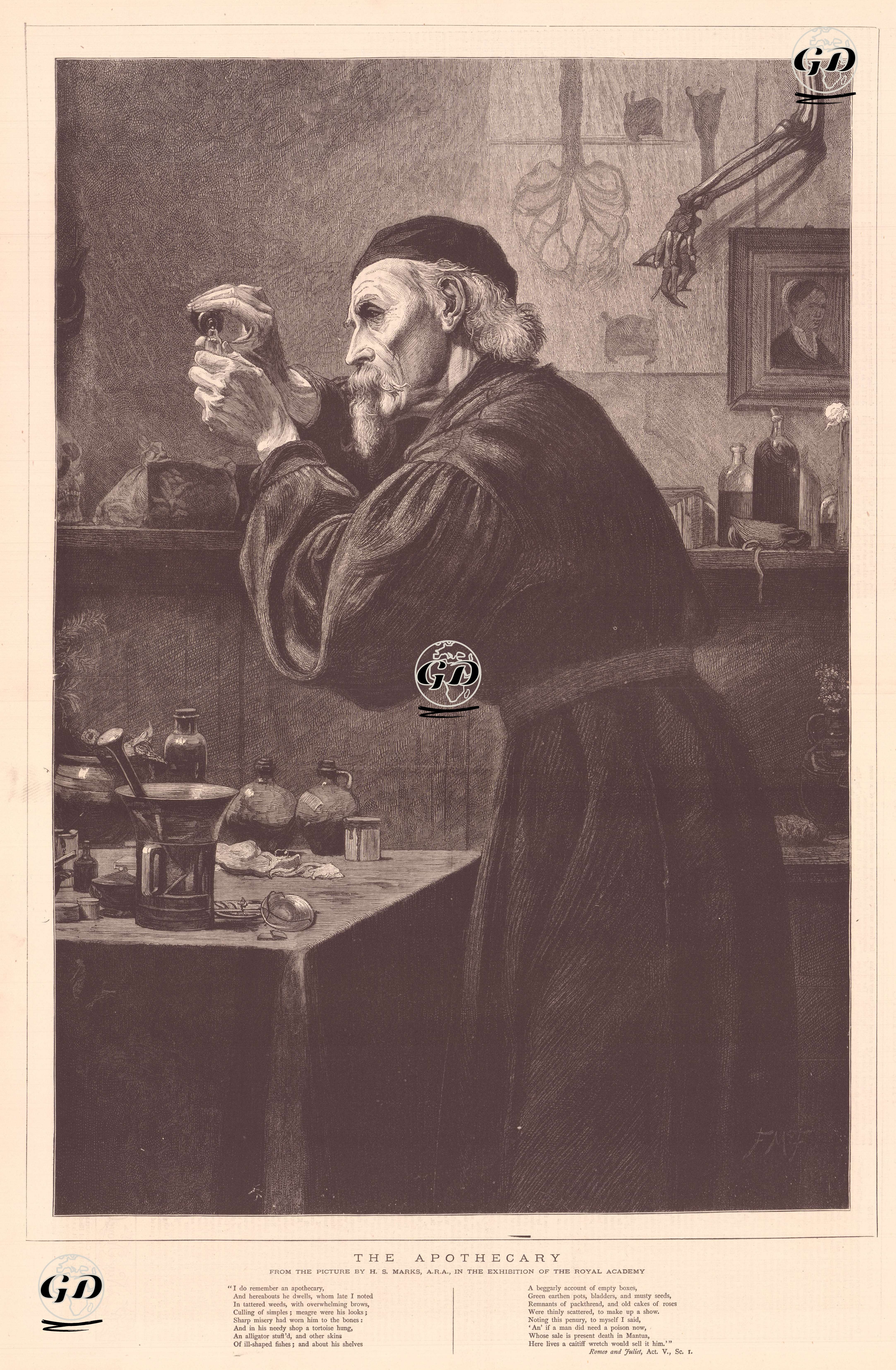 The Apothecary - Henry Stacy Marks (1829-1898) - 1876