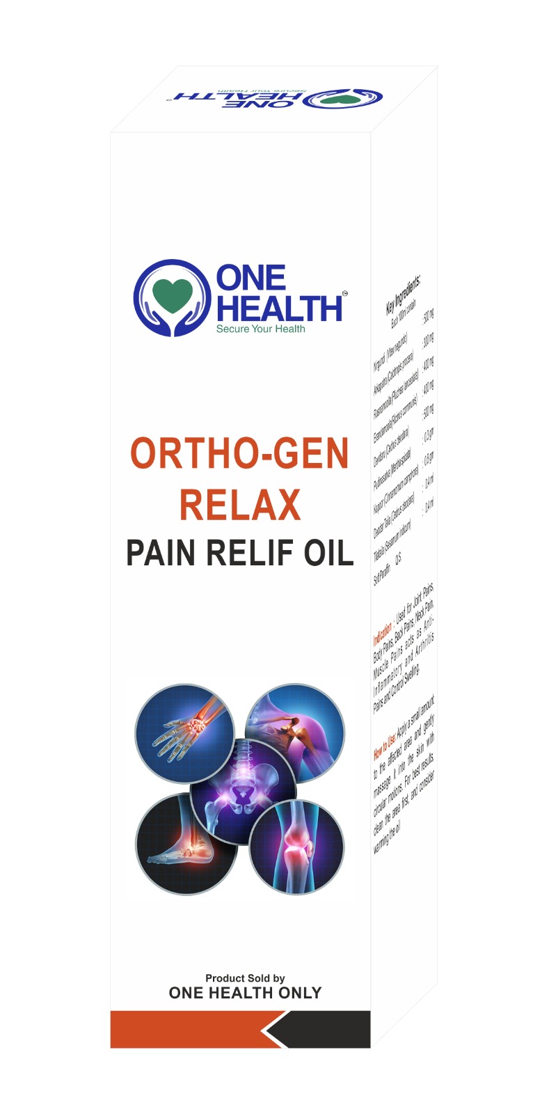 Ortho Gen Relax Pain Relief Oil | Ayurvedic Joint & Muscle Pain Care | Relief from Back Pain, Knee Pain & Body Aches |