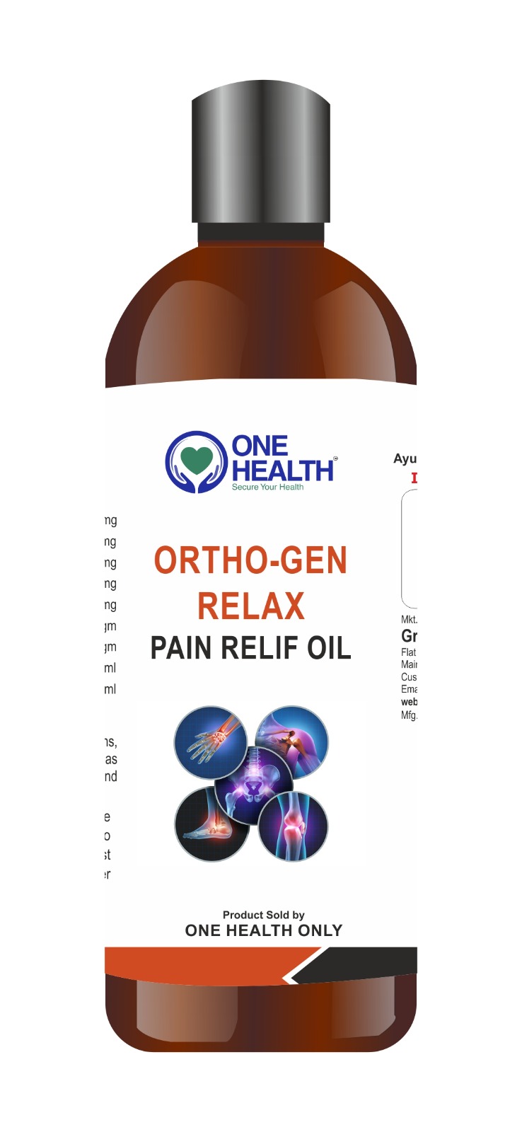 Ortho Gen Relax Pain Relief Oil | Ayurvedic Joint & Muscle Pain Care | Relief from Back Pain, Knee Pain & Body Aches |  3