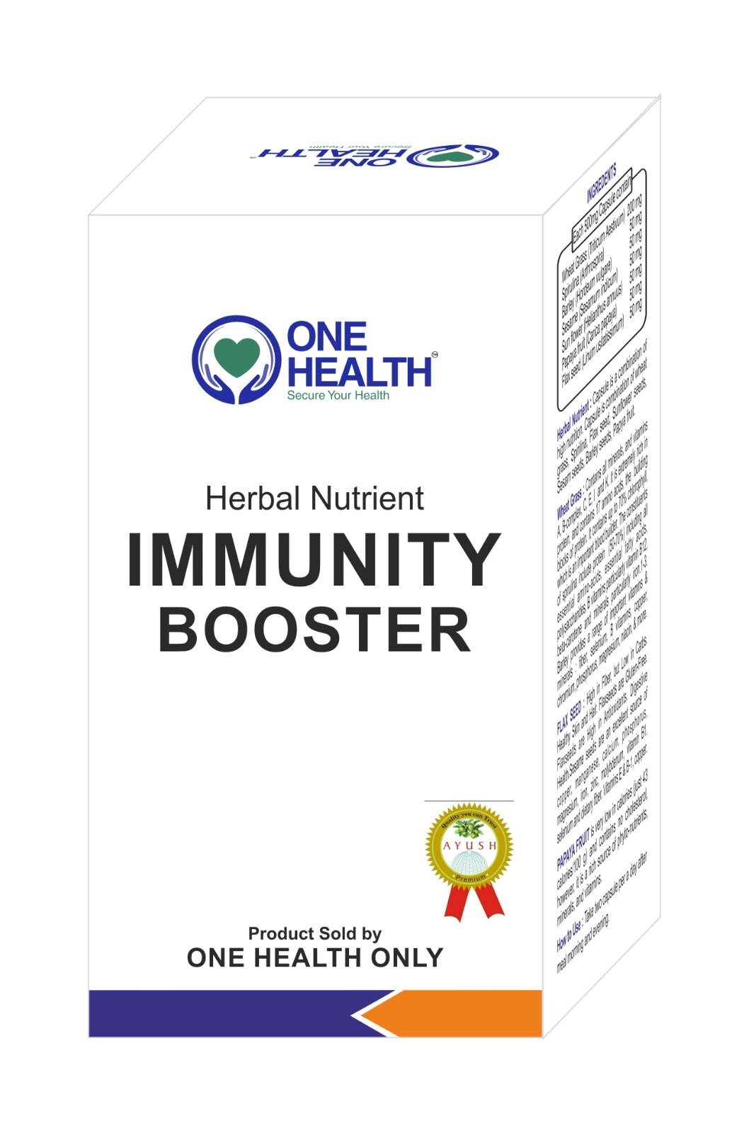 One Health – Immunity Booster | 100% Natural Ayurvedic Capsules | Energy and Wellness Support |  3