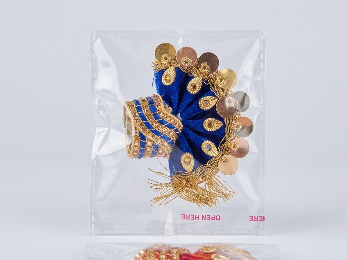 Small Blue and Gold God Mala small.  0 to 3  no