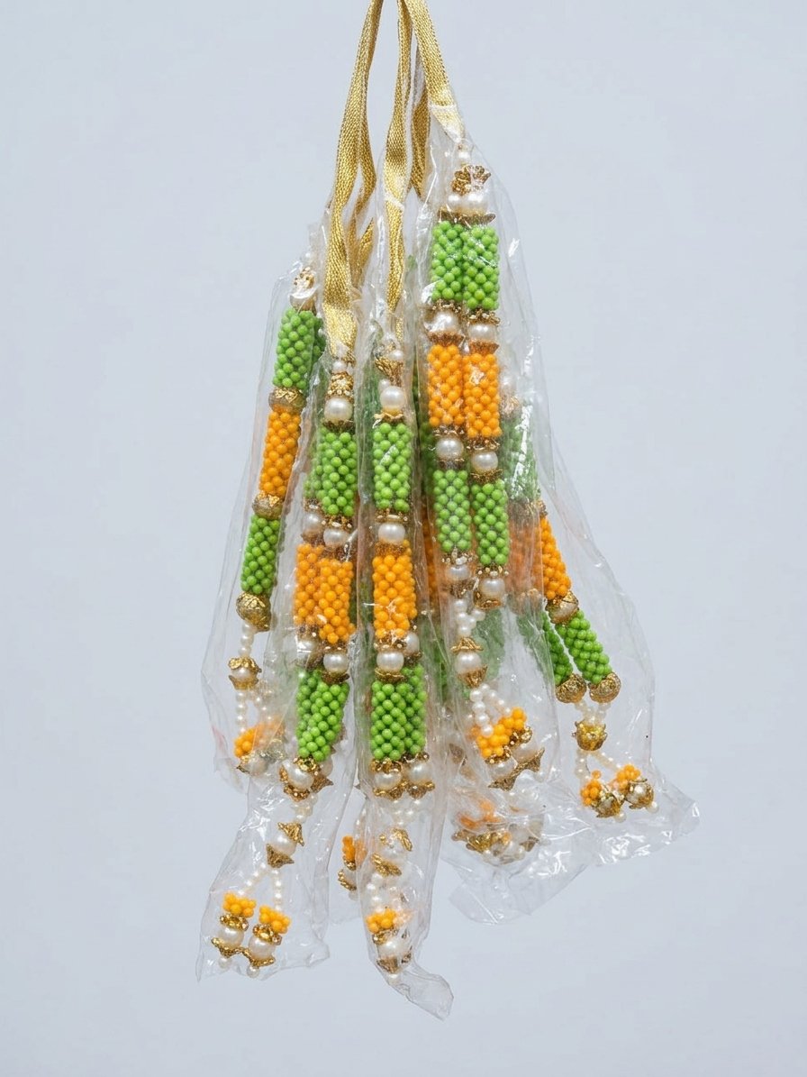 Beaded Mala for God Photos bhagwan 1 ft ki mala