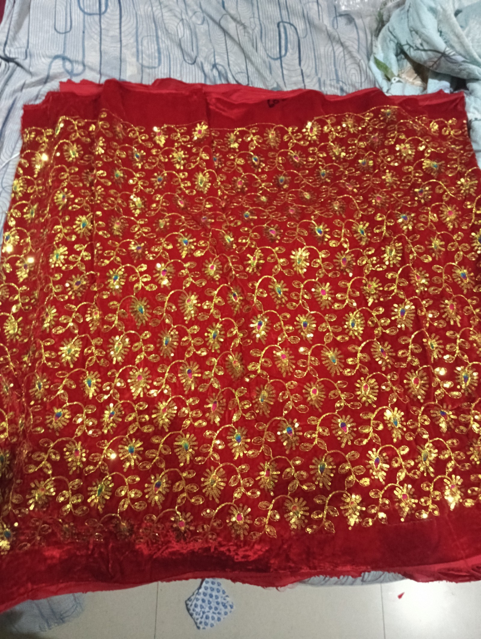 Fabric for bhagwan poshak
