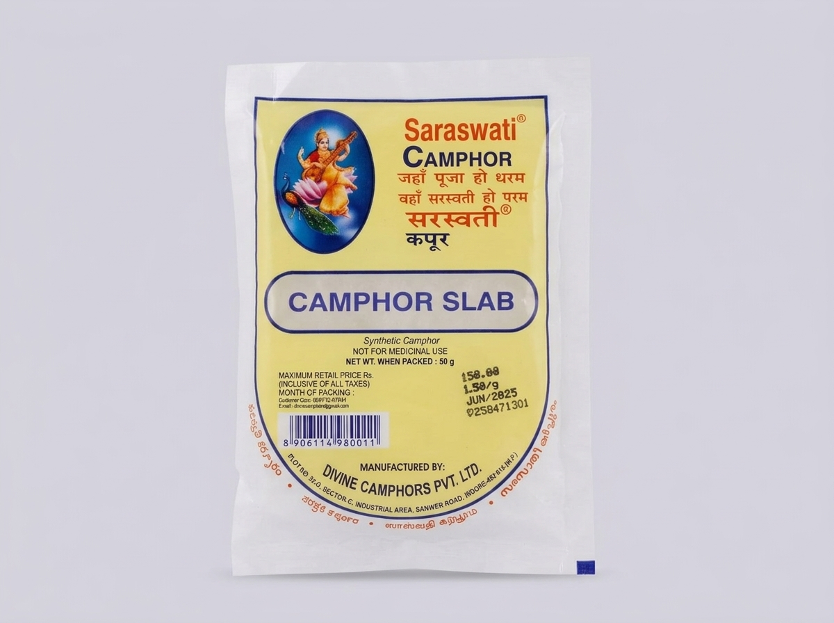 Saraswati Camphor Slab Packet