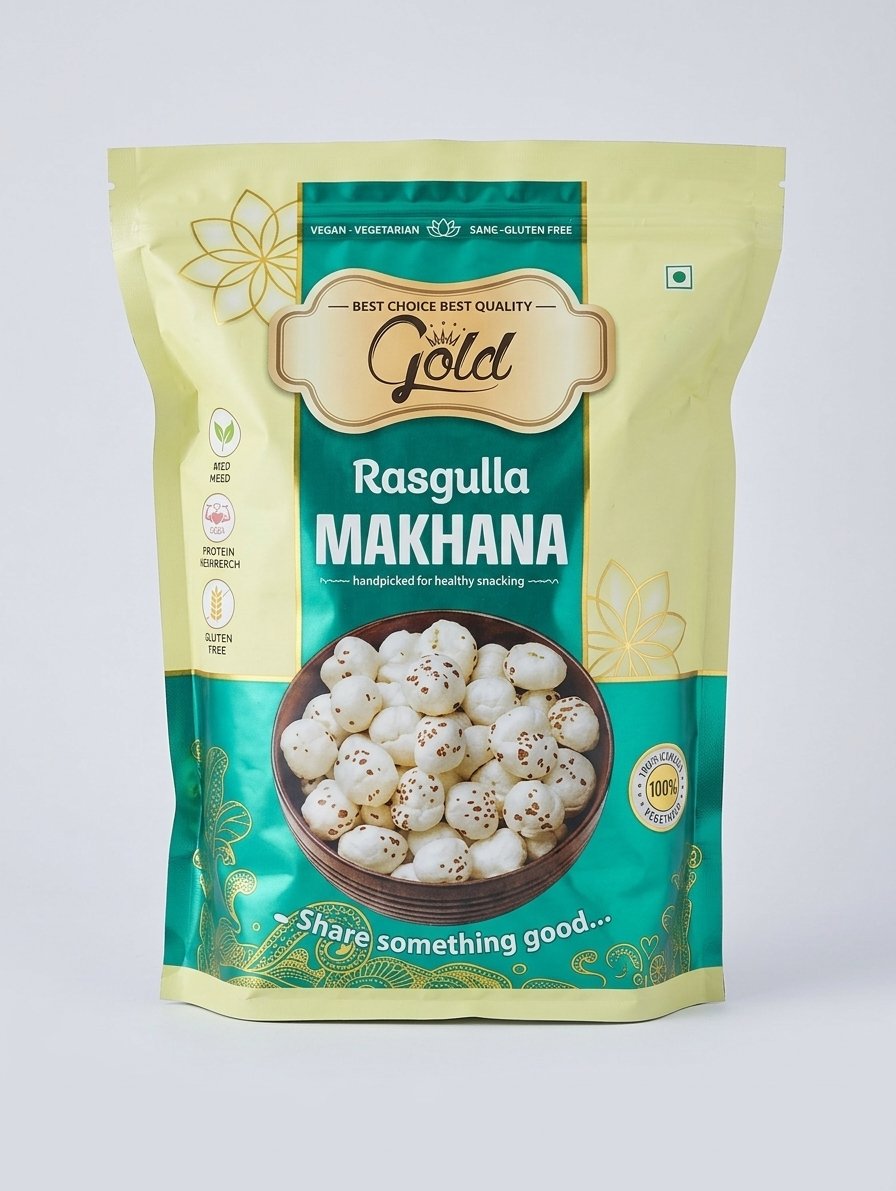 Gold Rasgulla Makhana