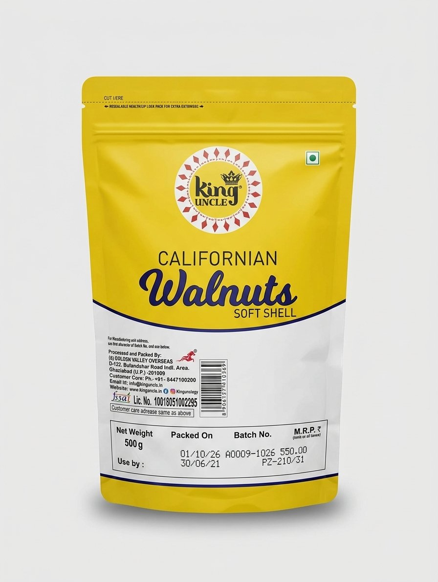 King Uncle Soft Shell Walnuts 500g