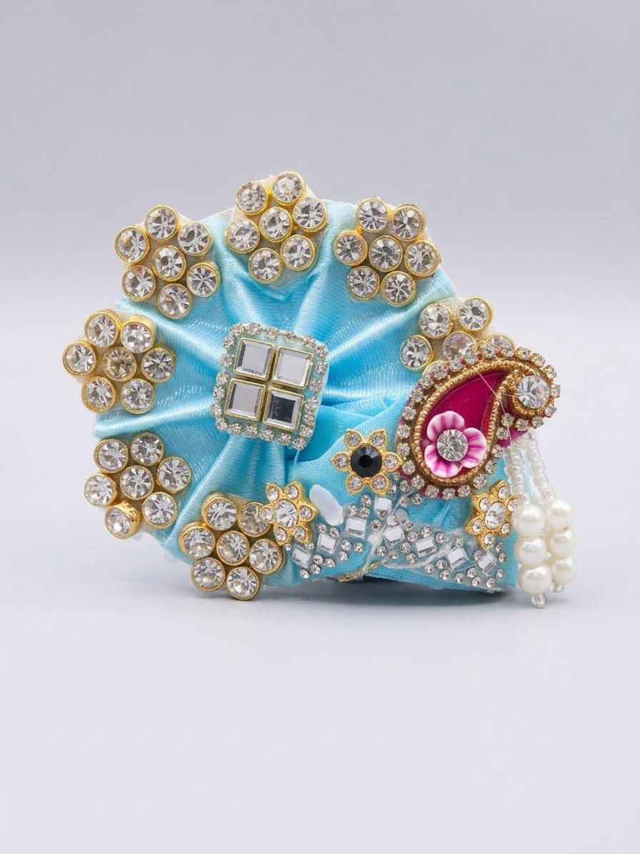 Blue Mukut for Laddu Gopal  ( size 0 to 6)