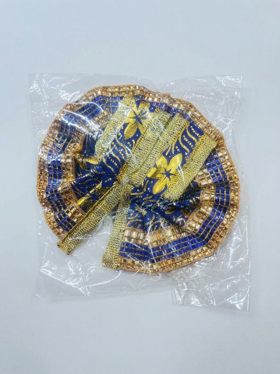 Blue and Gold Laddu Gopal Dress size depends