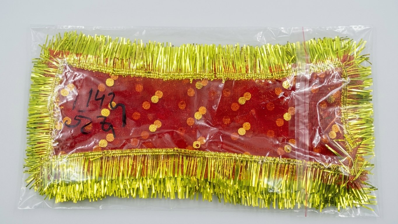 Red Mata Ki Chunri with Gold Border