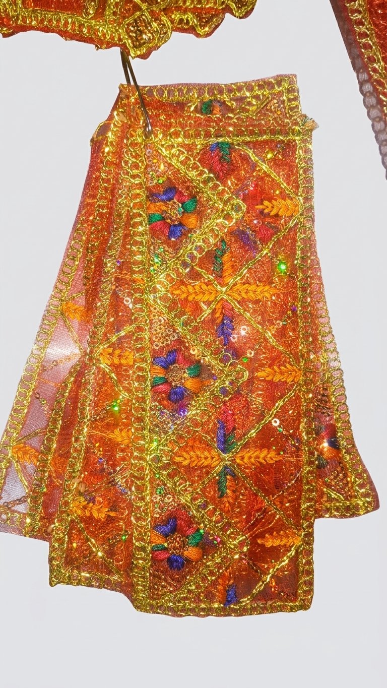 Red Net Mata Rani Pooja Chunri